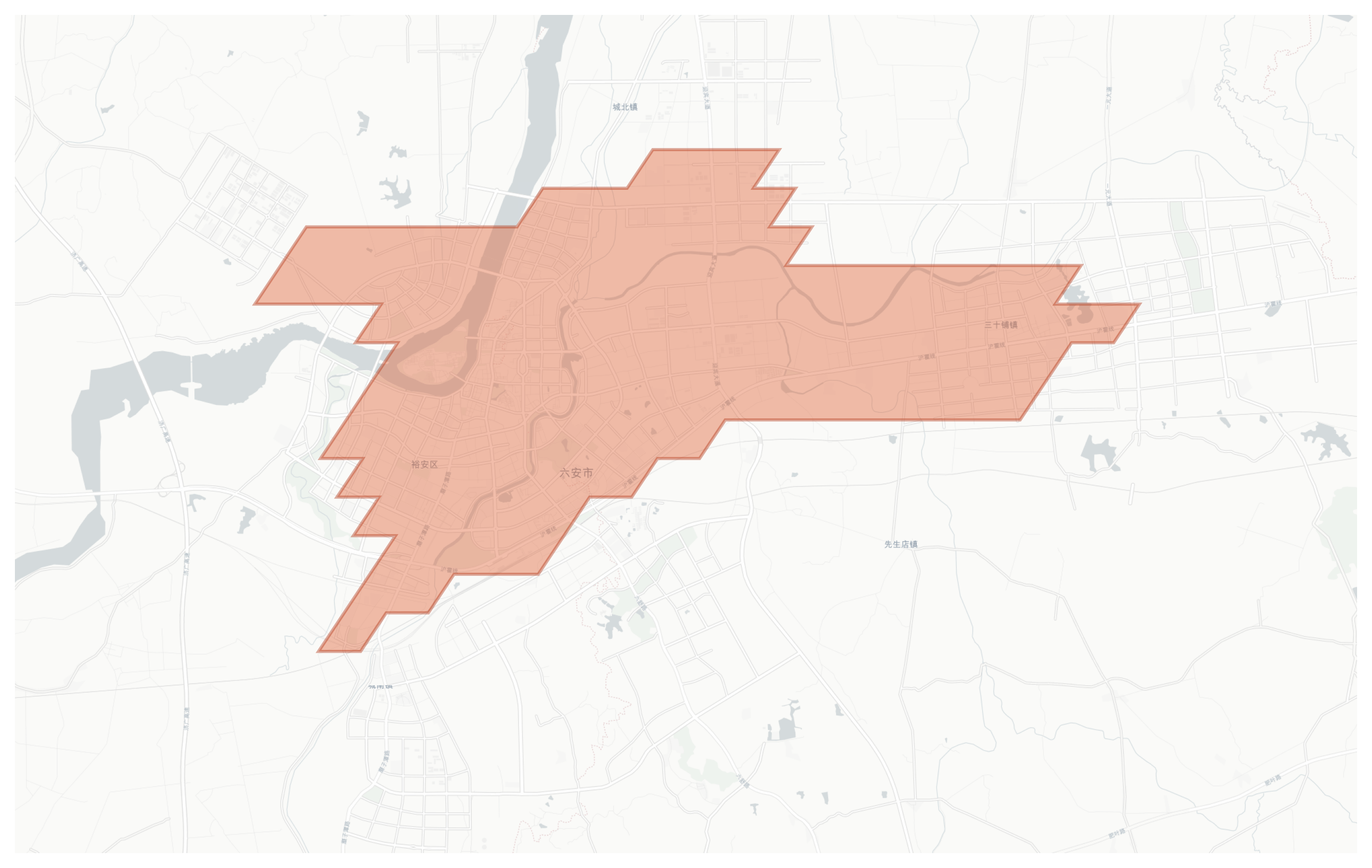 Lu'an geographic map