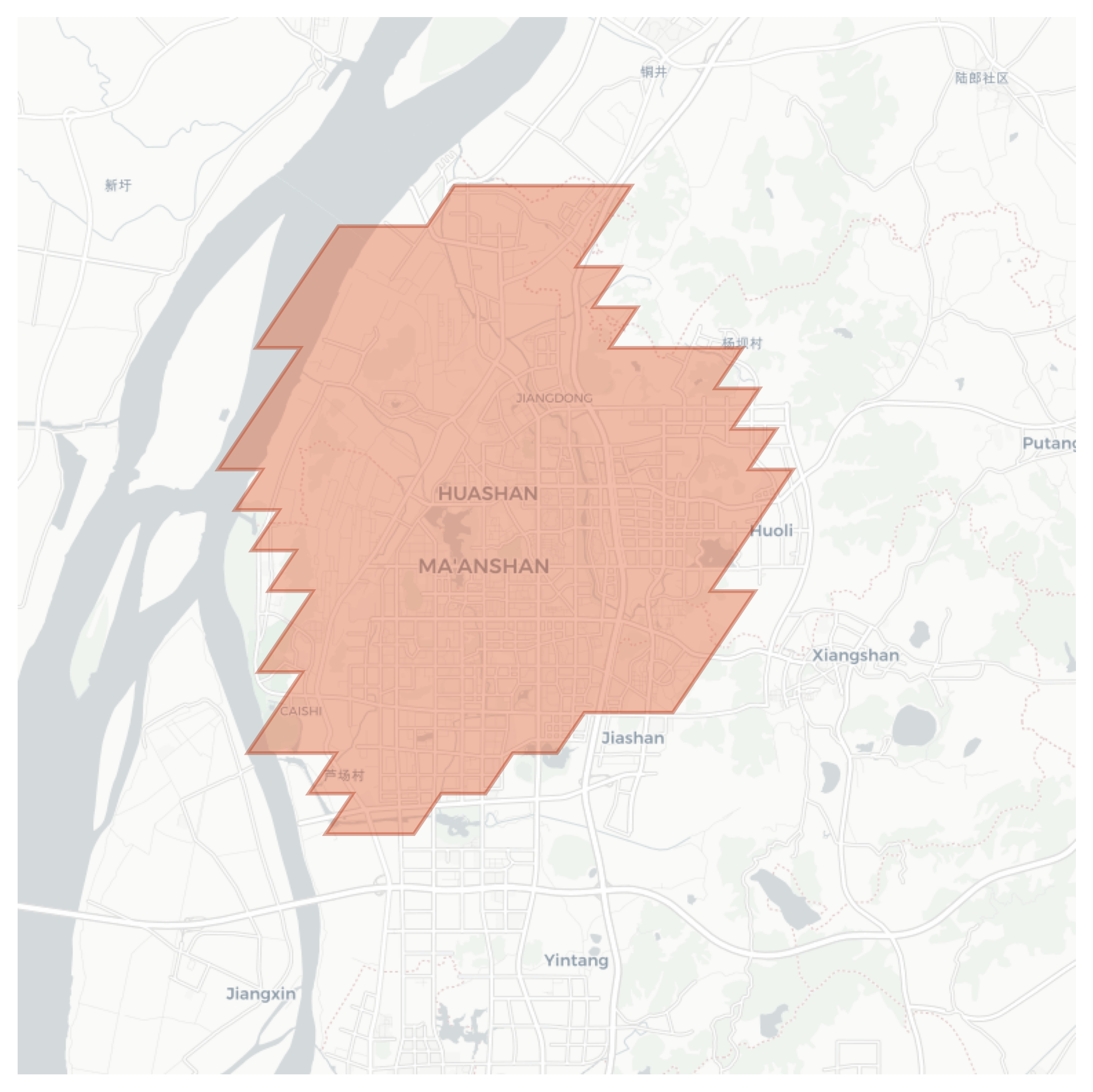 Ma'anshan geographic map