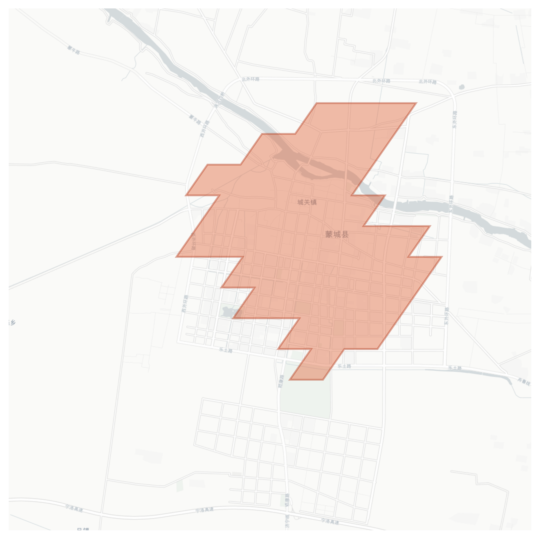 Mengcheng geographic map
