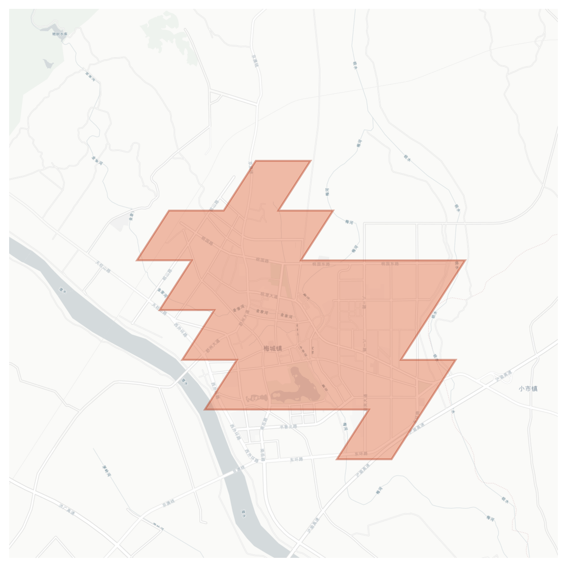 Qianshan geographic map