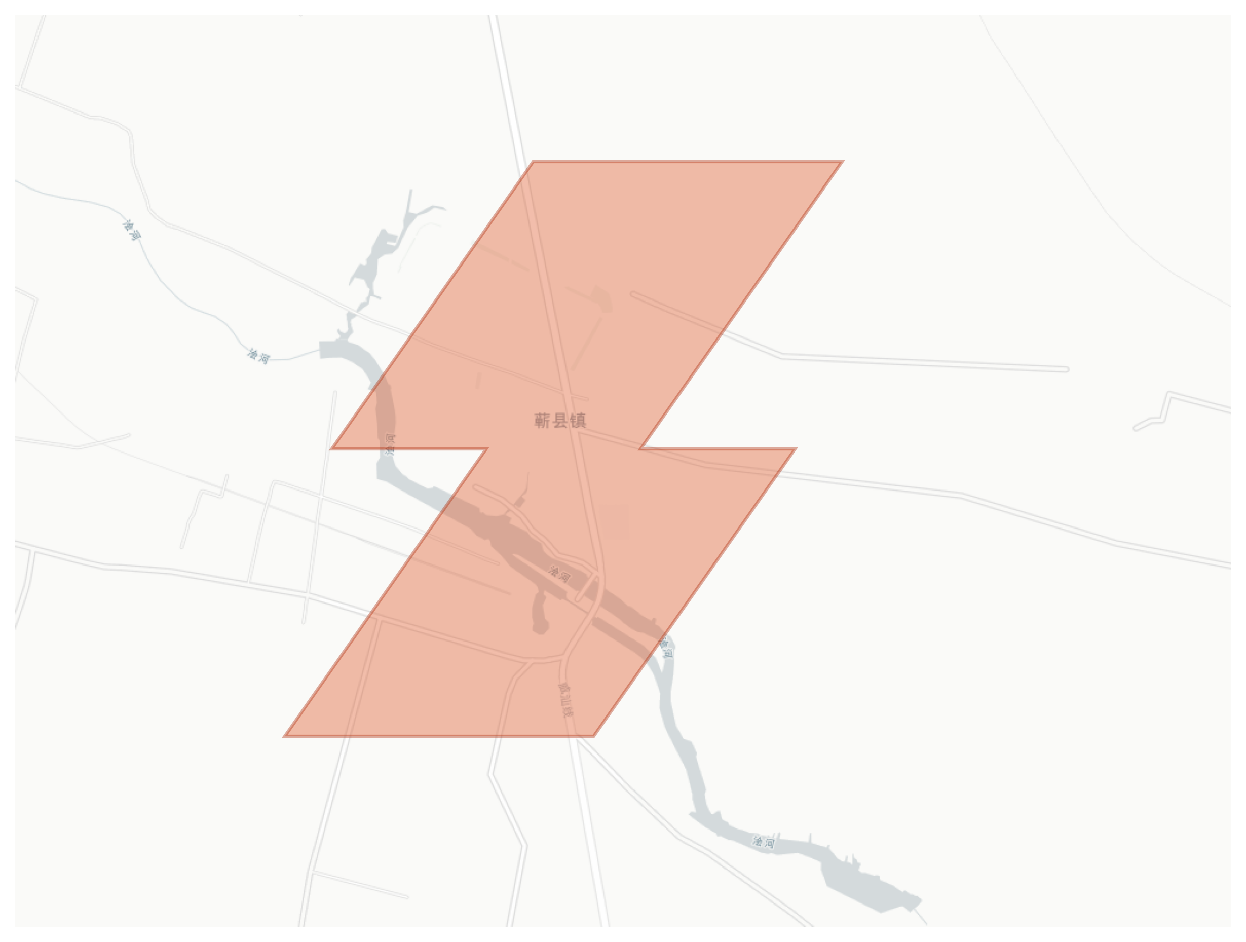 蕲县镇 geographic map