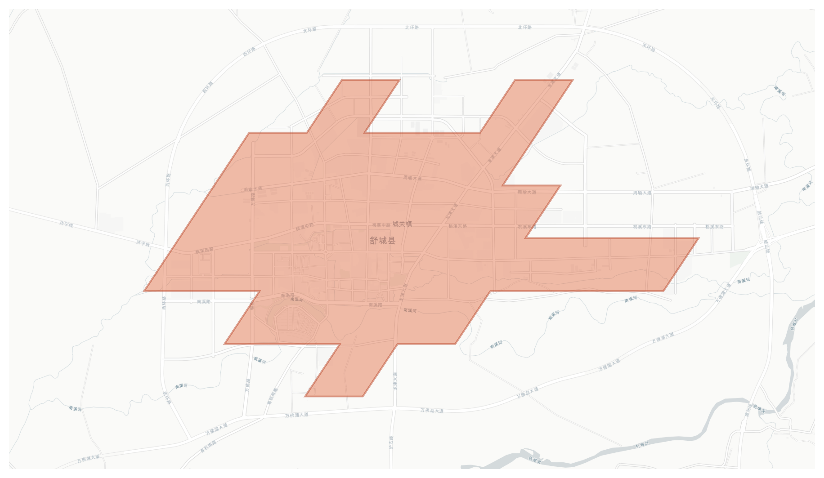 Shucheng geographic map