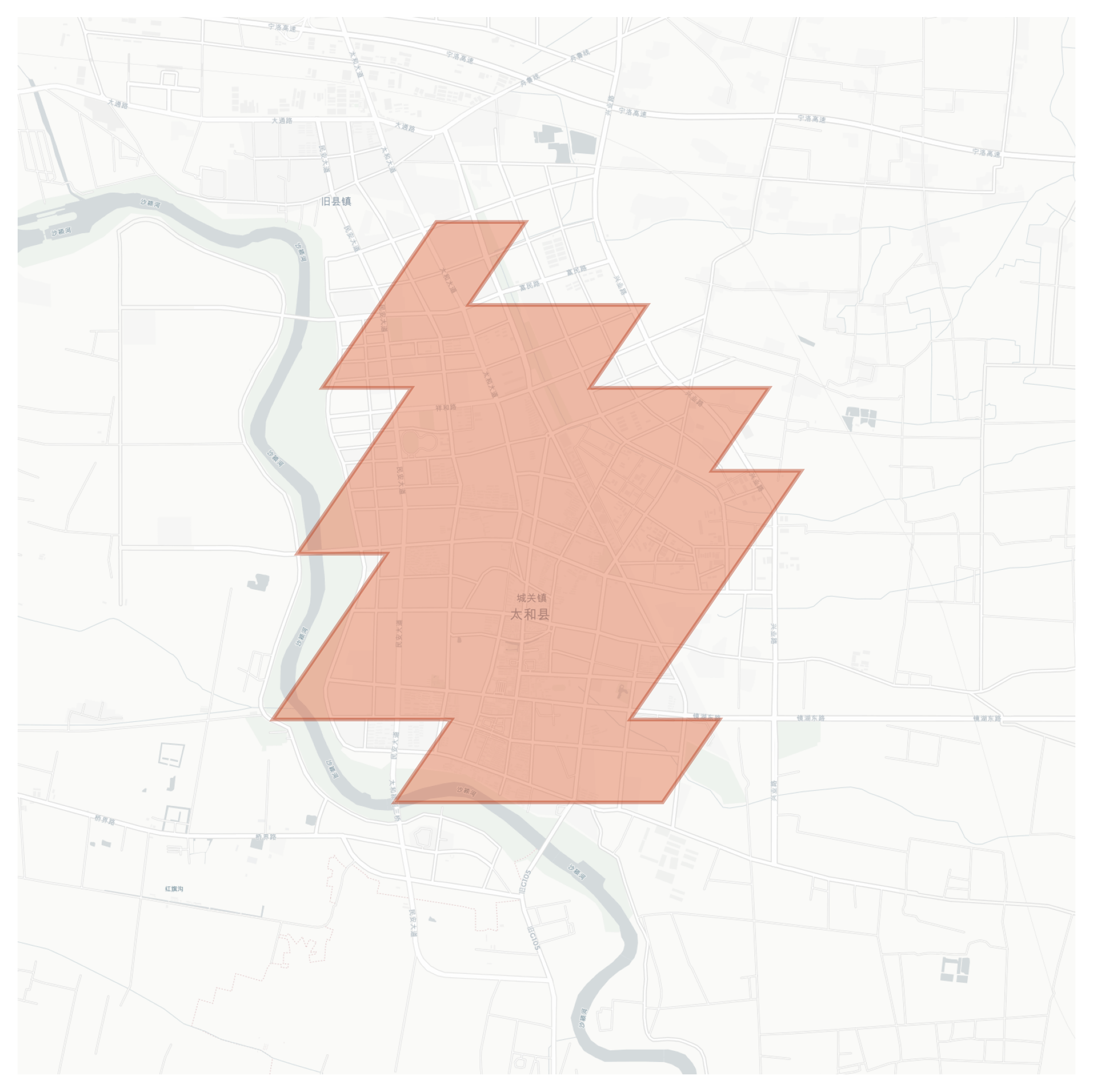 Taihe geographic map