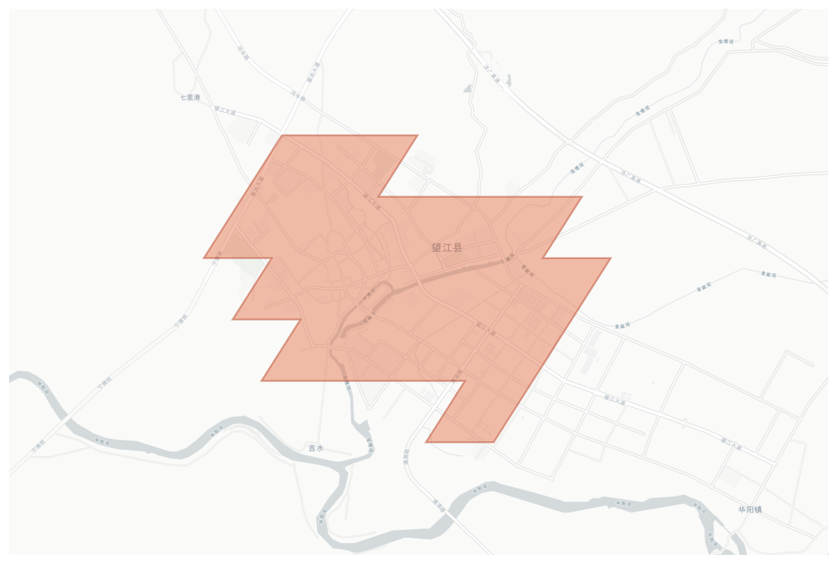 Wangjiang geographic map