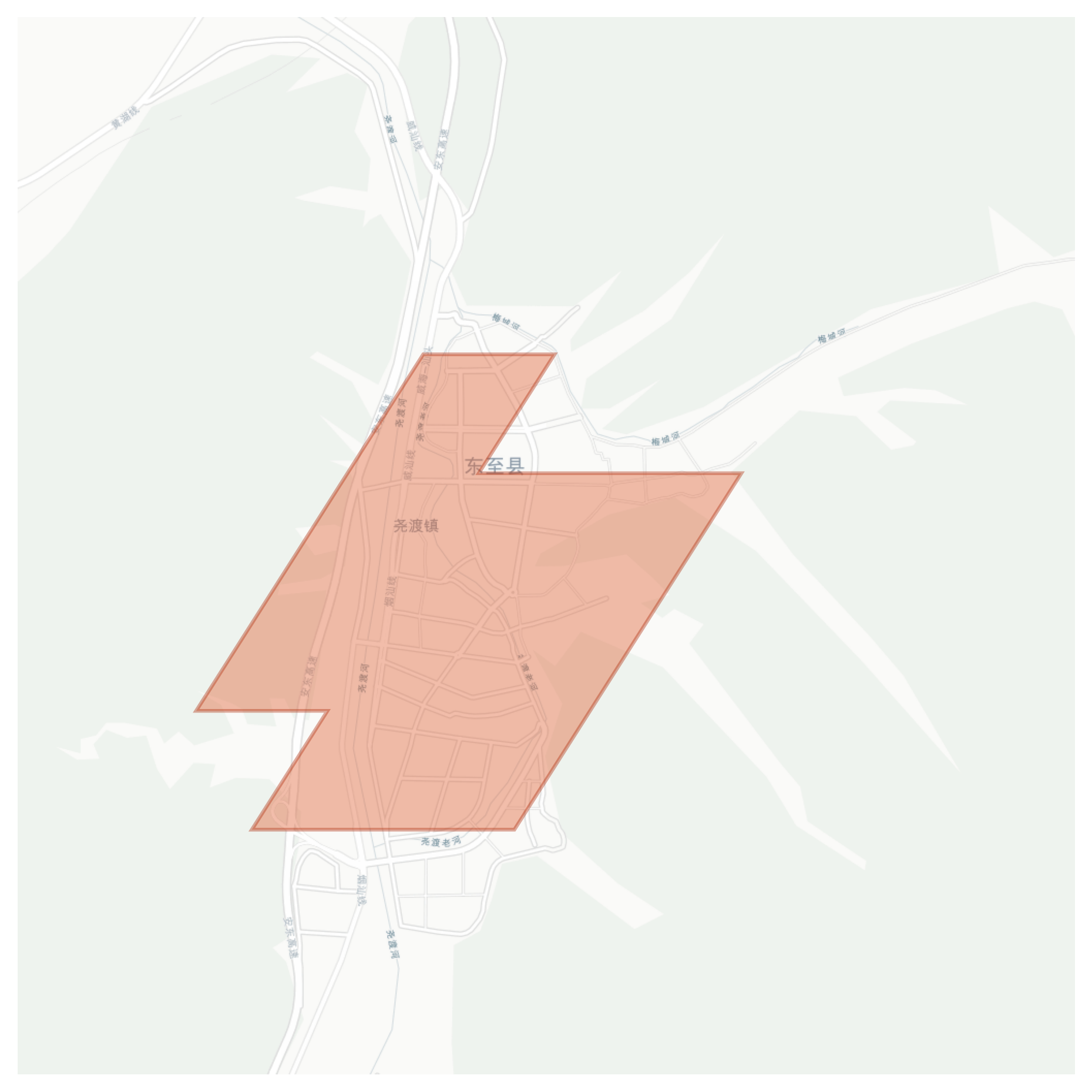 Yaodu geographic map