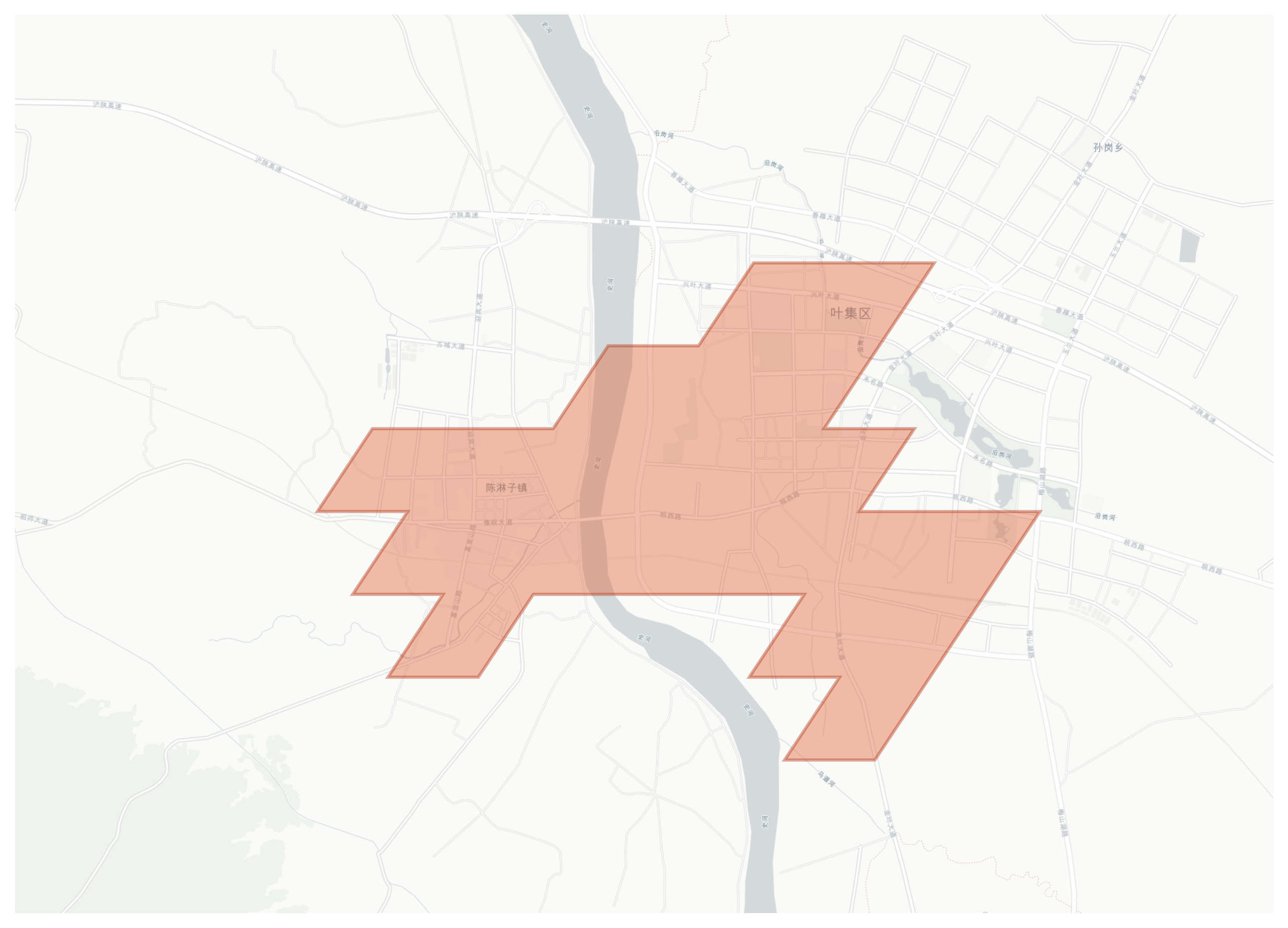 Yeji District geographic map