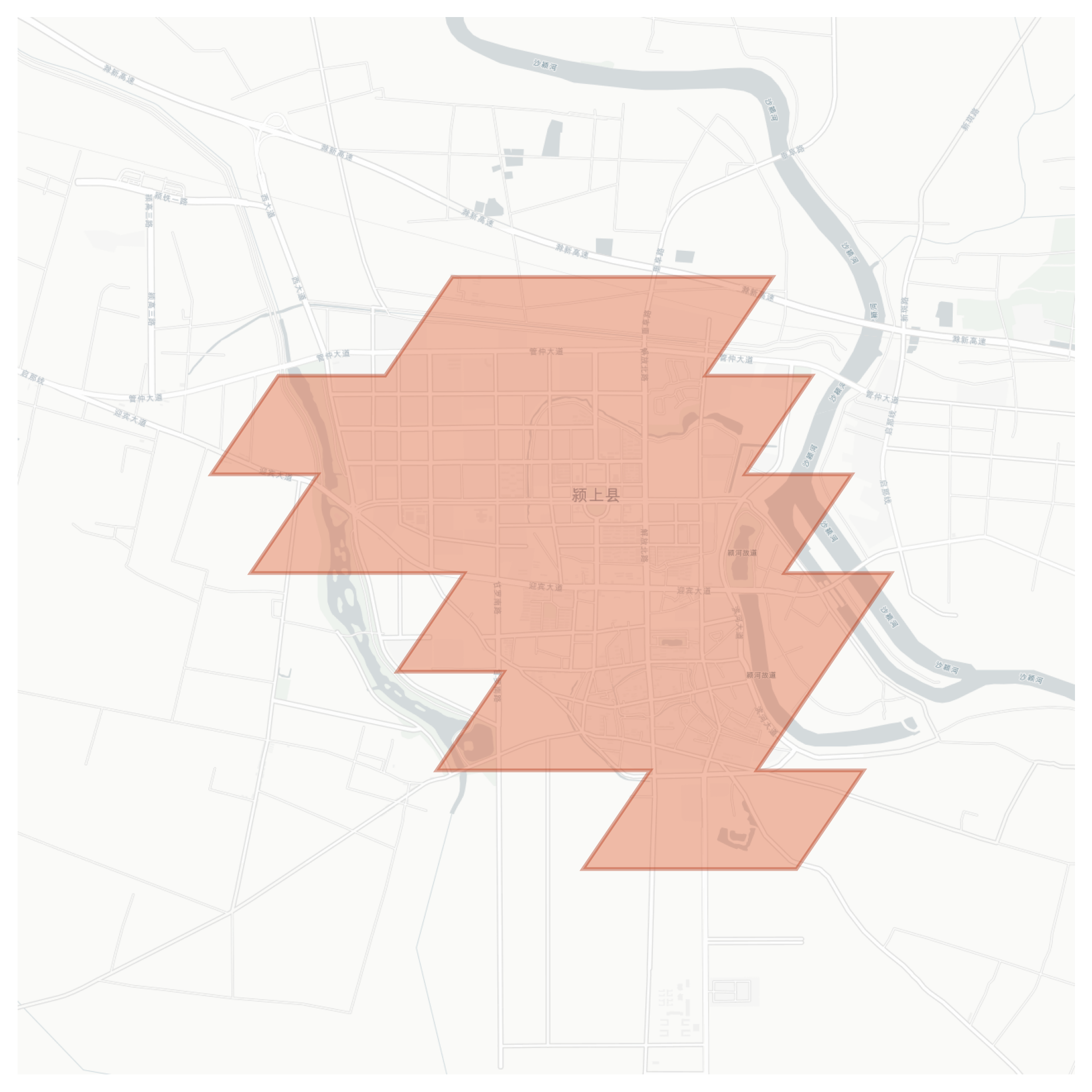 Yingshang geographic map