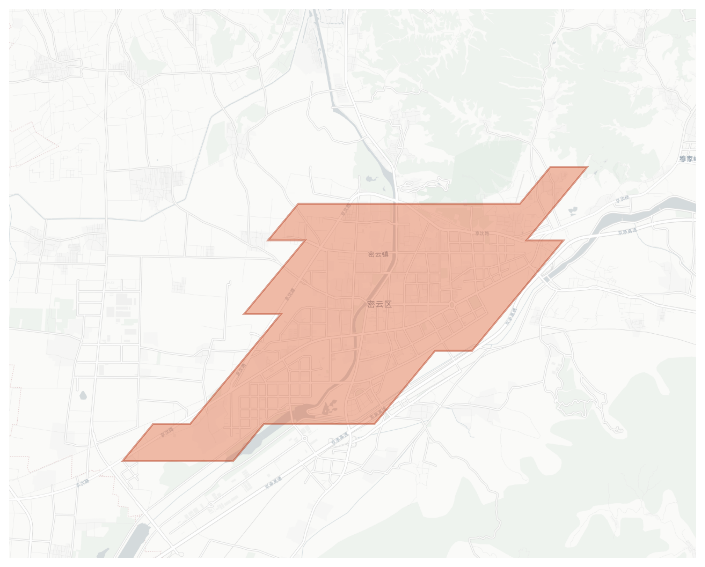 Miyun geographic map