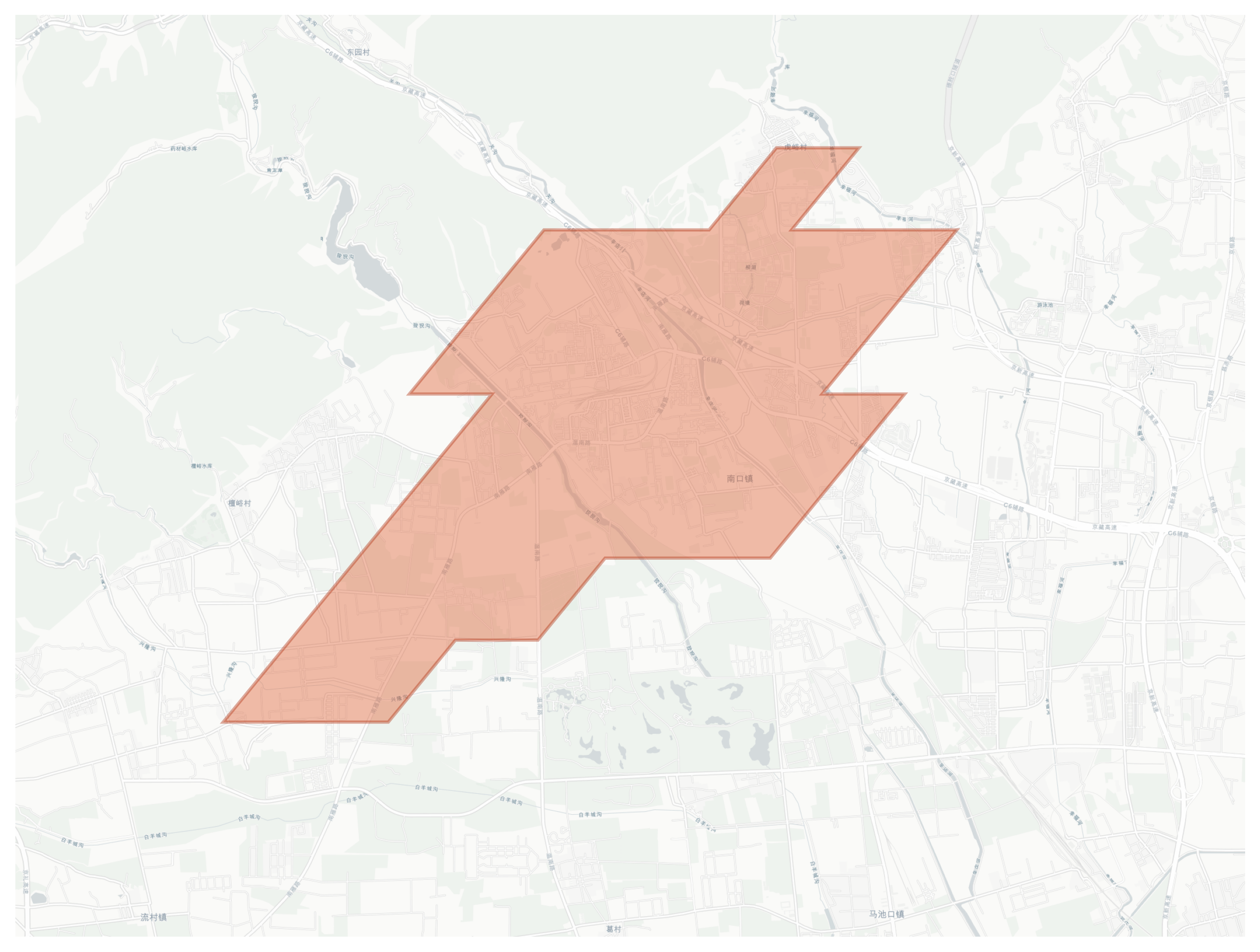 Nankou geographic map