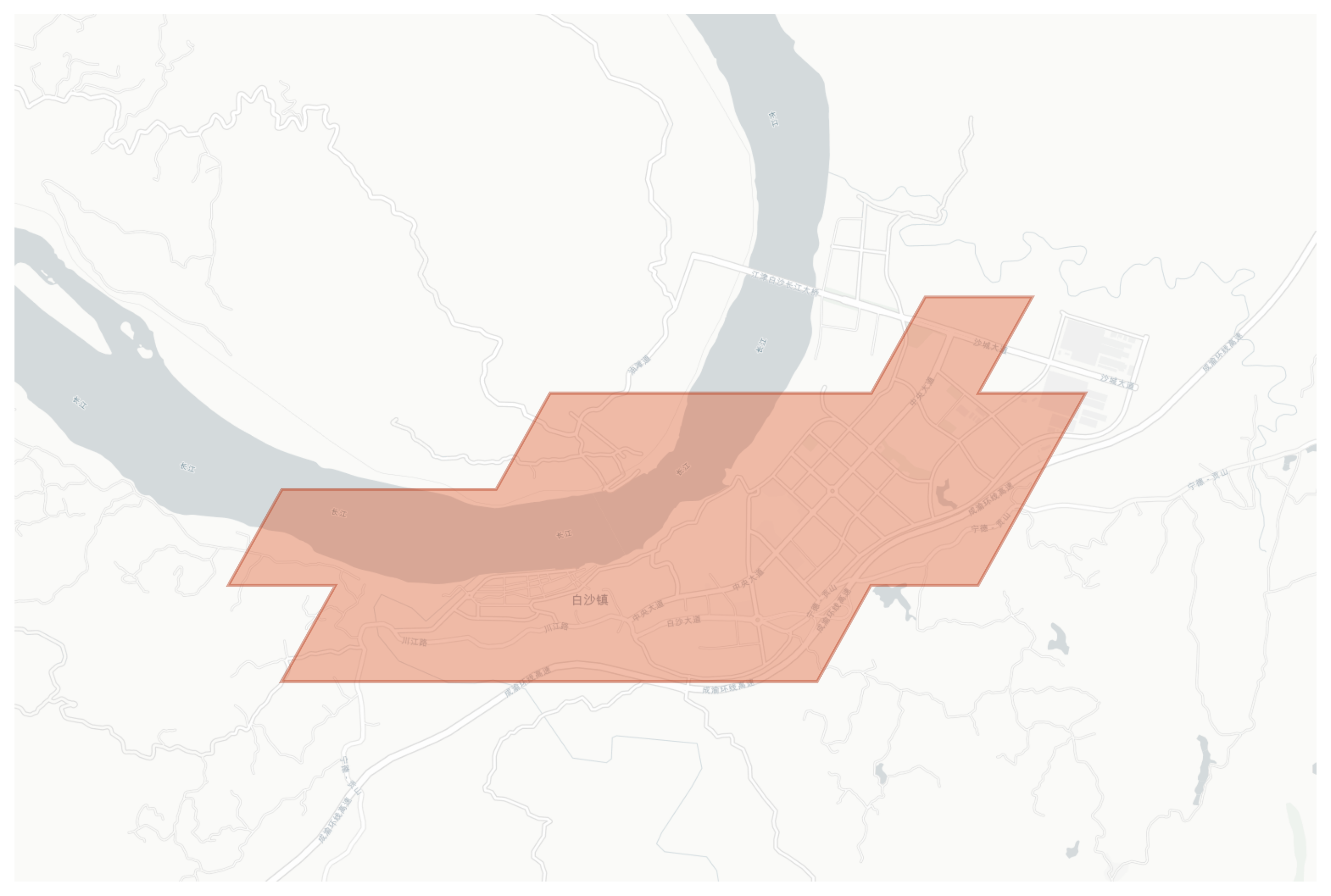 Baisha geographic map