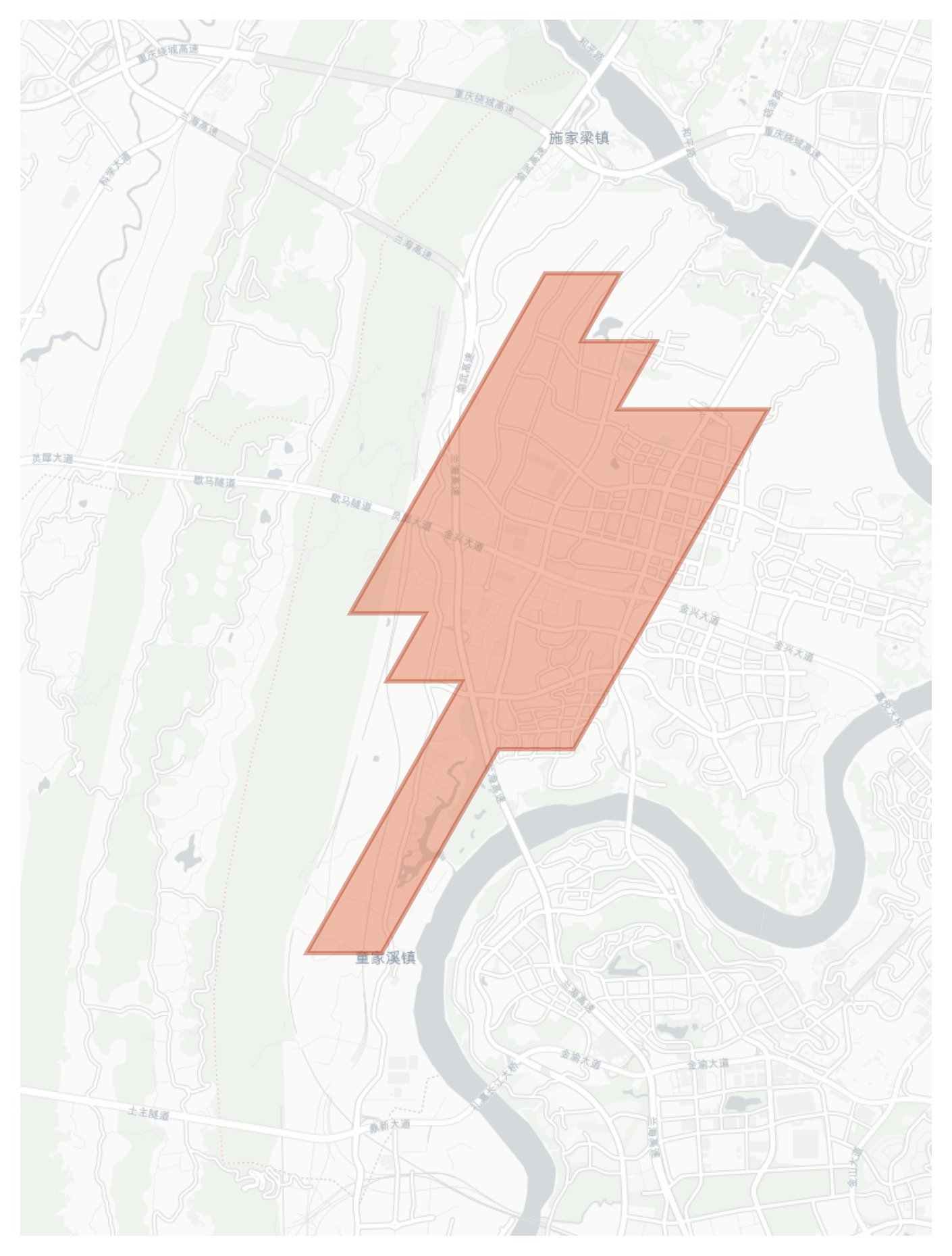 Caijiagang geographic map