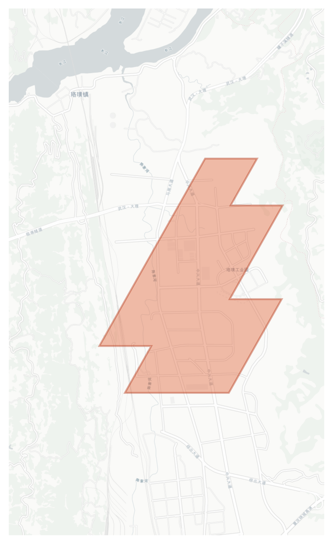 珞璜工业园 geographic map