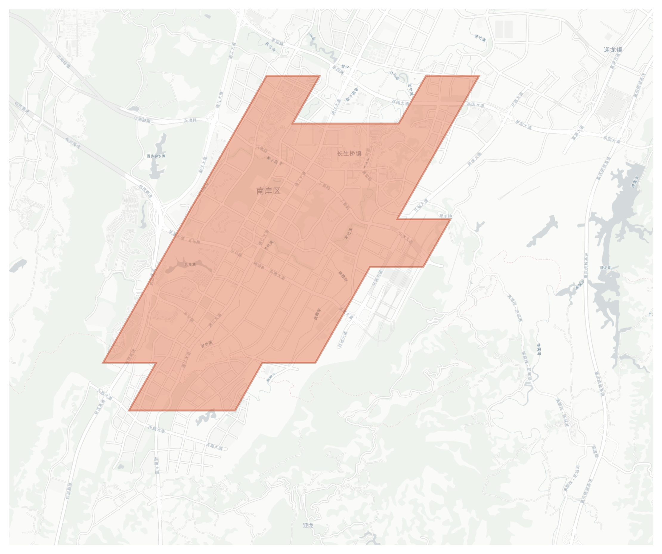 Nan'an geographic map