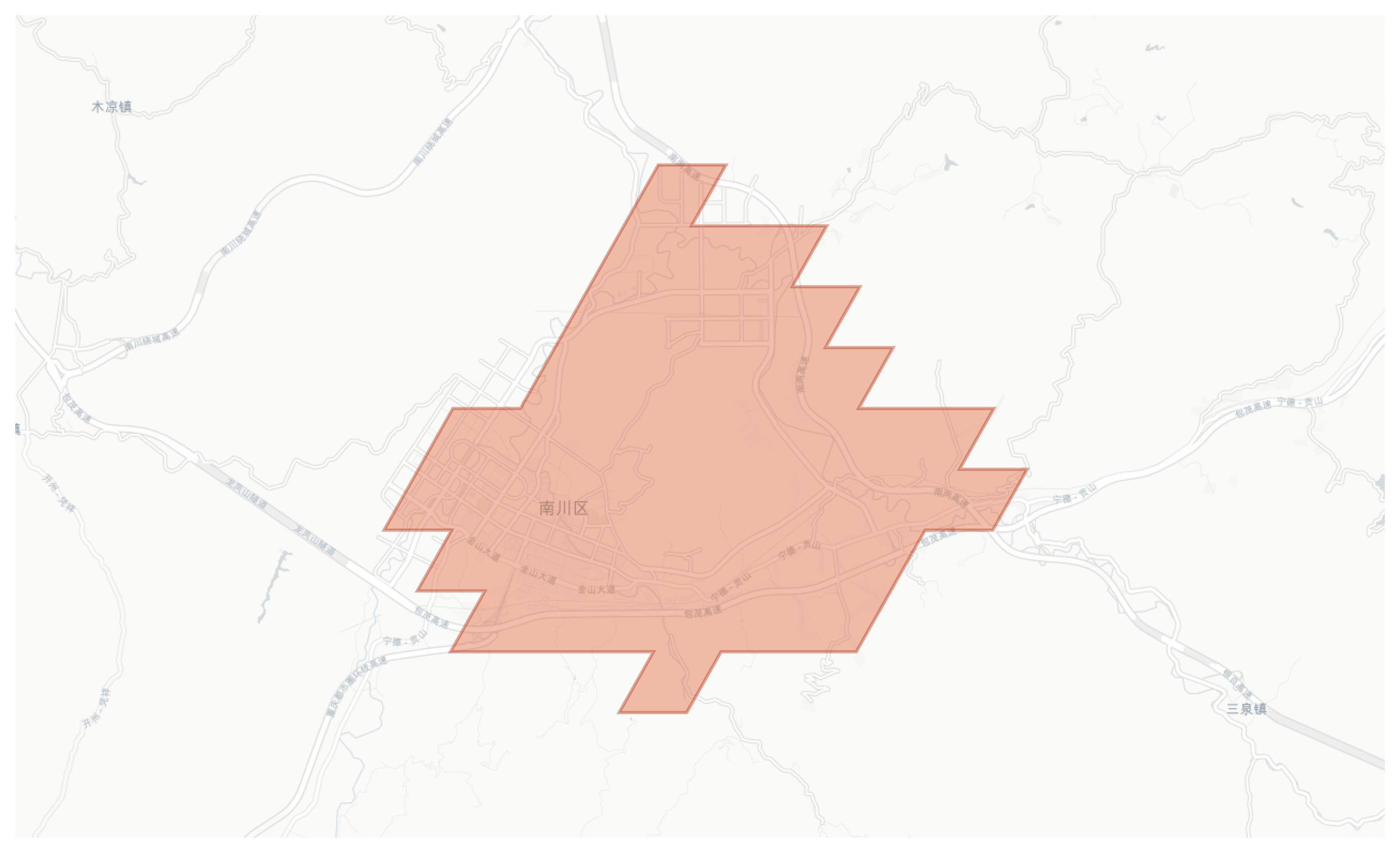 Nanchuan geographic map