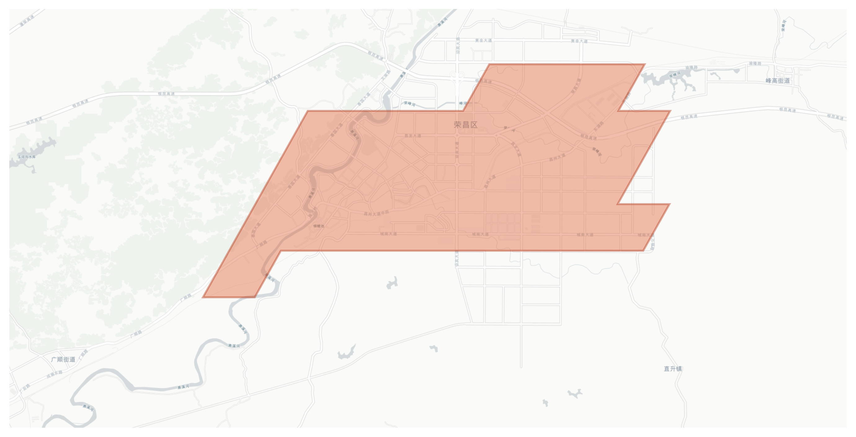 Rongchang geographic map