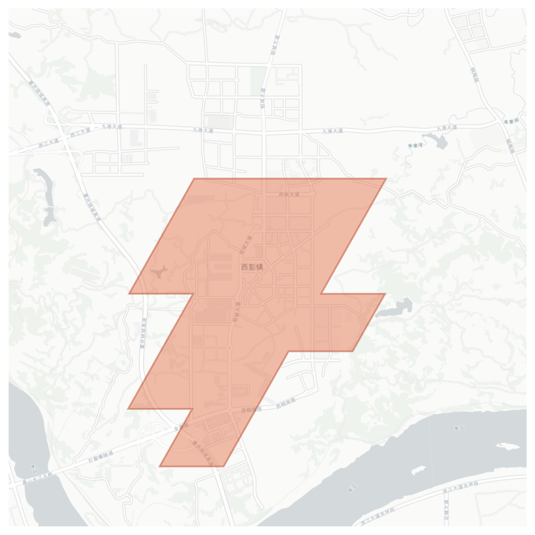 Xipeng geographic map