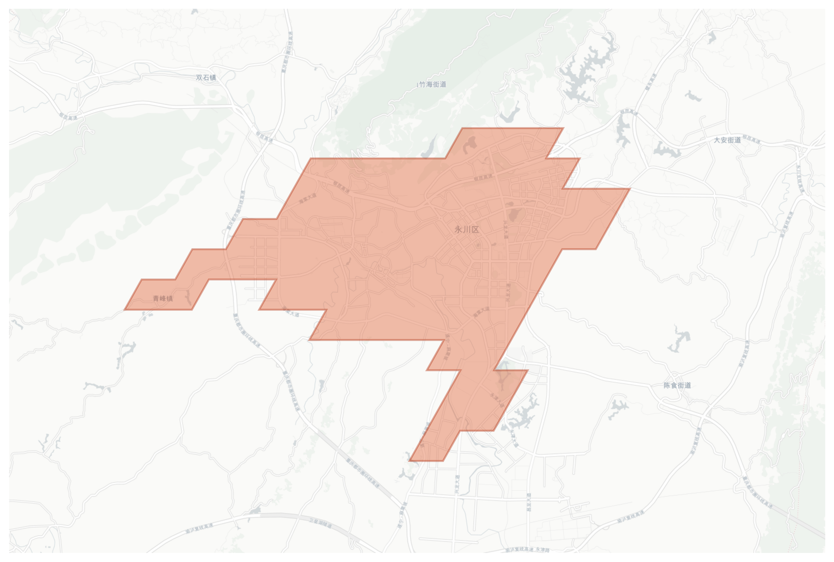 Yongchuan geographic map