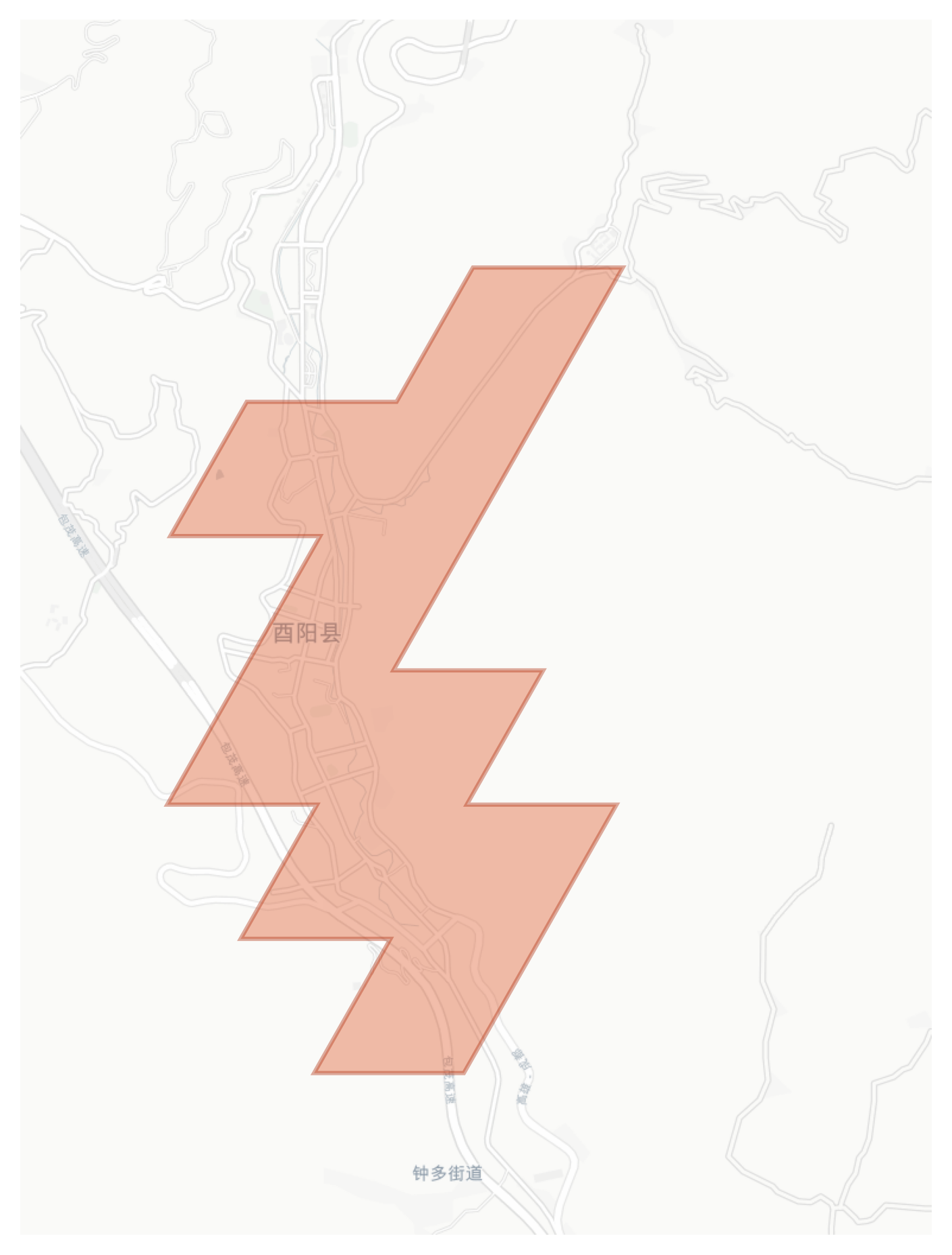 Youyang geographic map