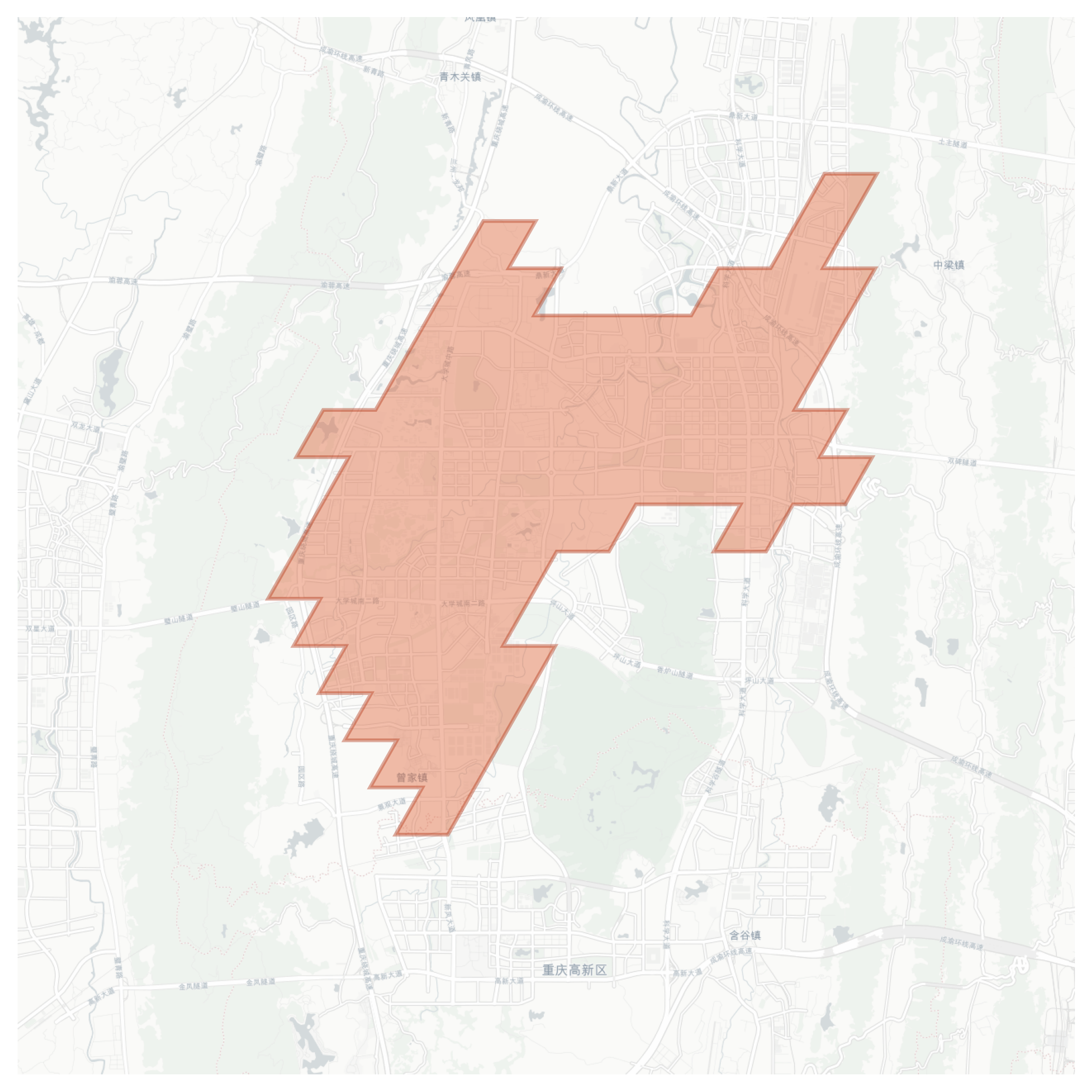 Zengjia geographic map