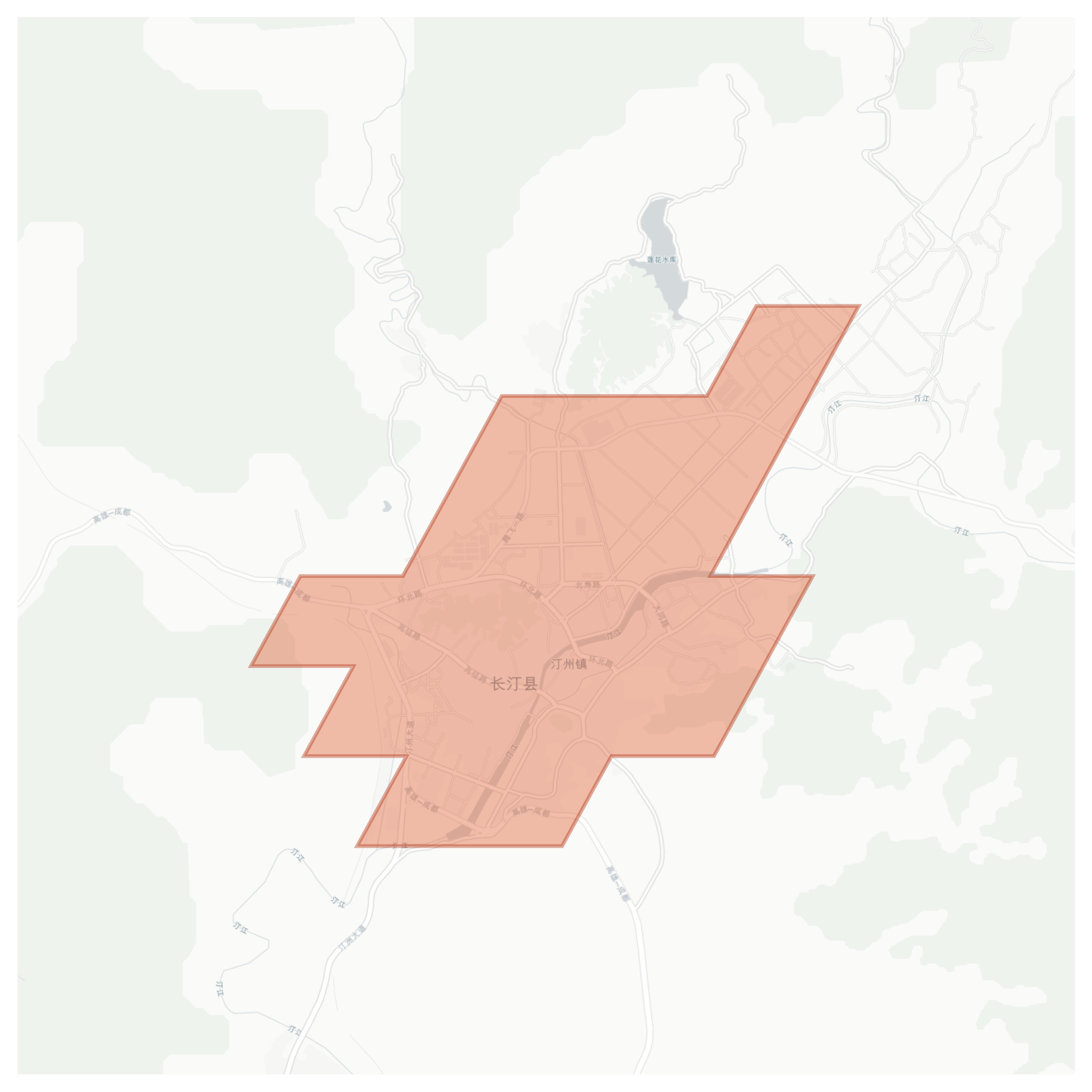 Changting geographic map