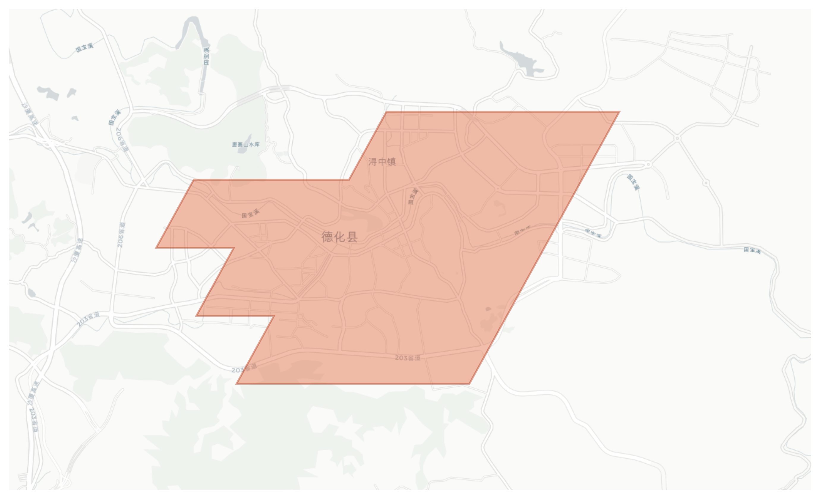 Dehua geographic map