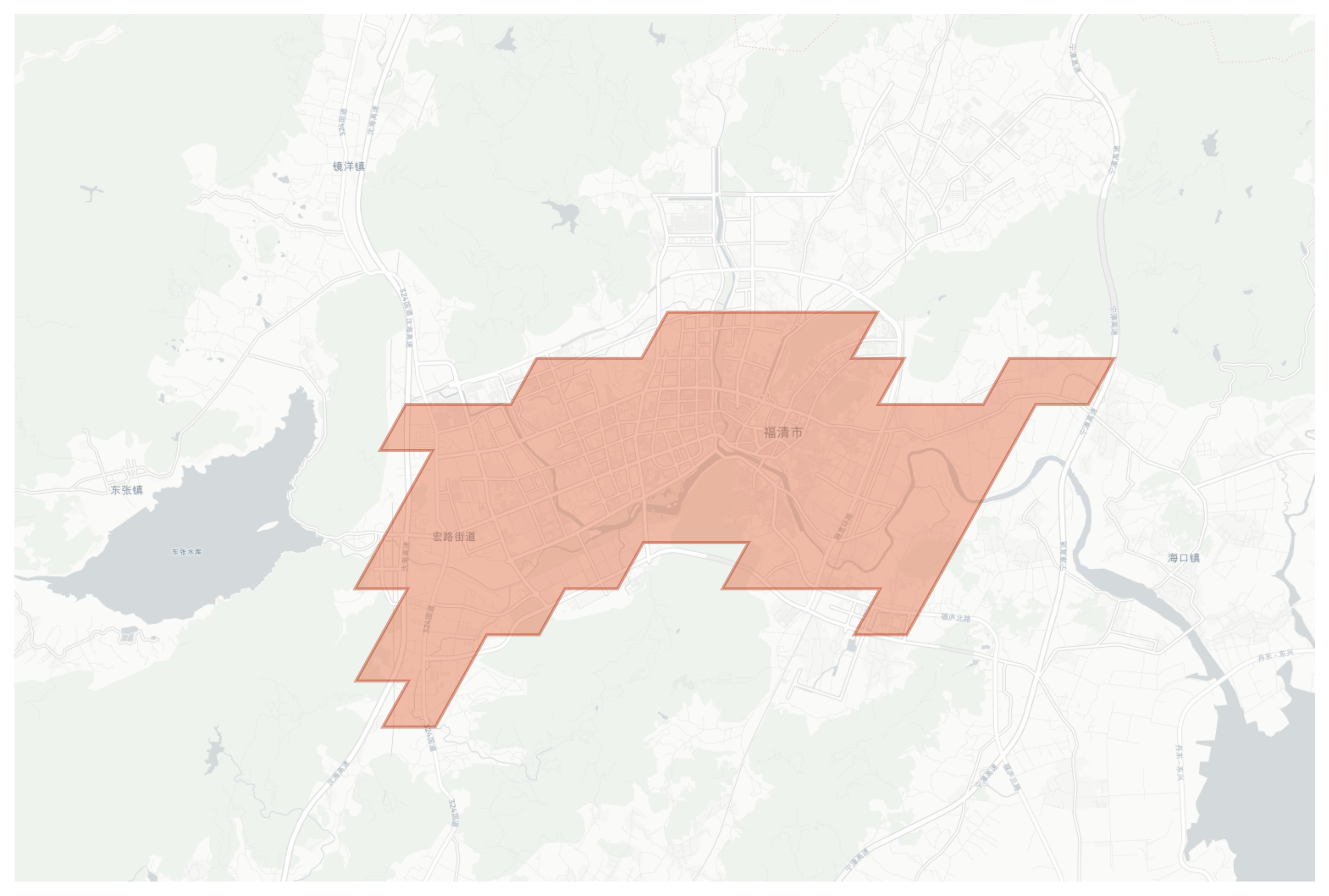 Fuqing geographic map