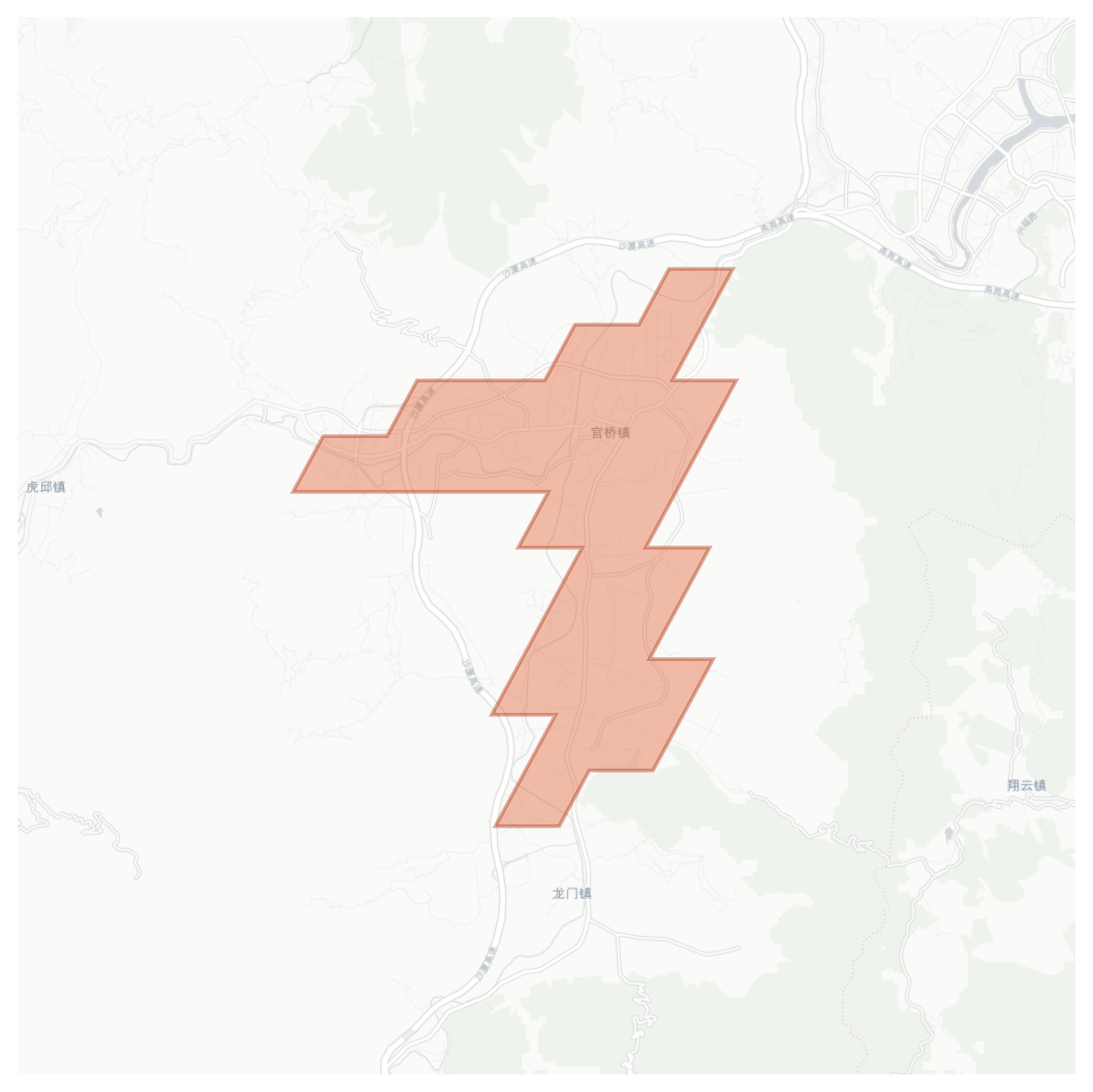 Guanqiao geographic map