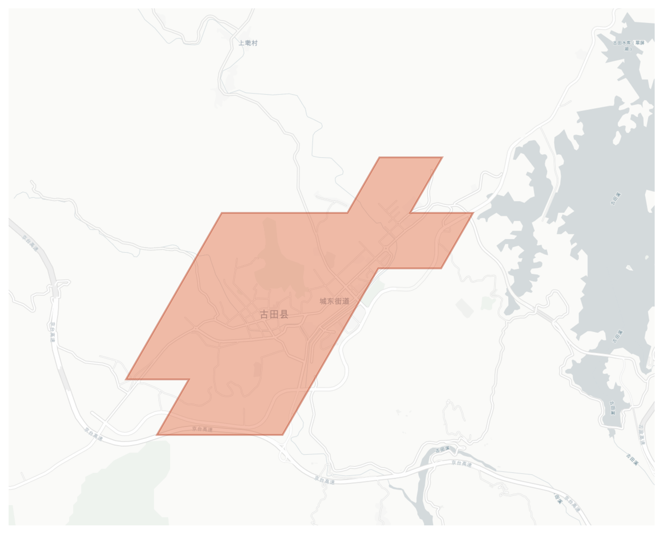 Gutian geographic map