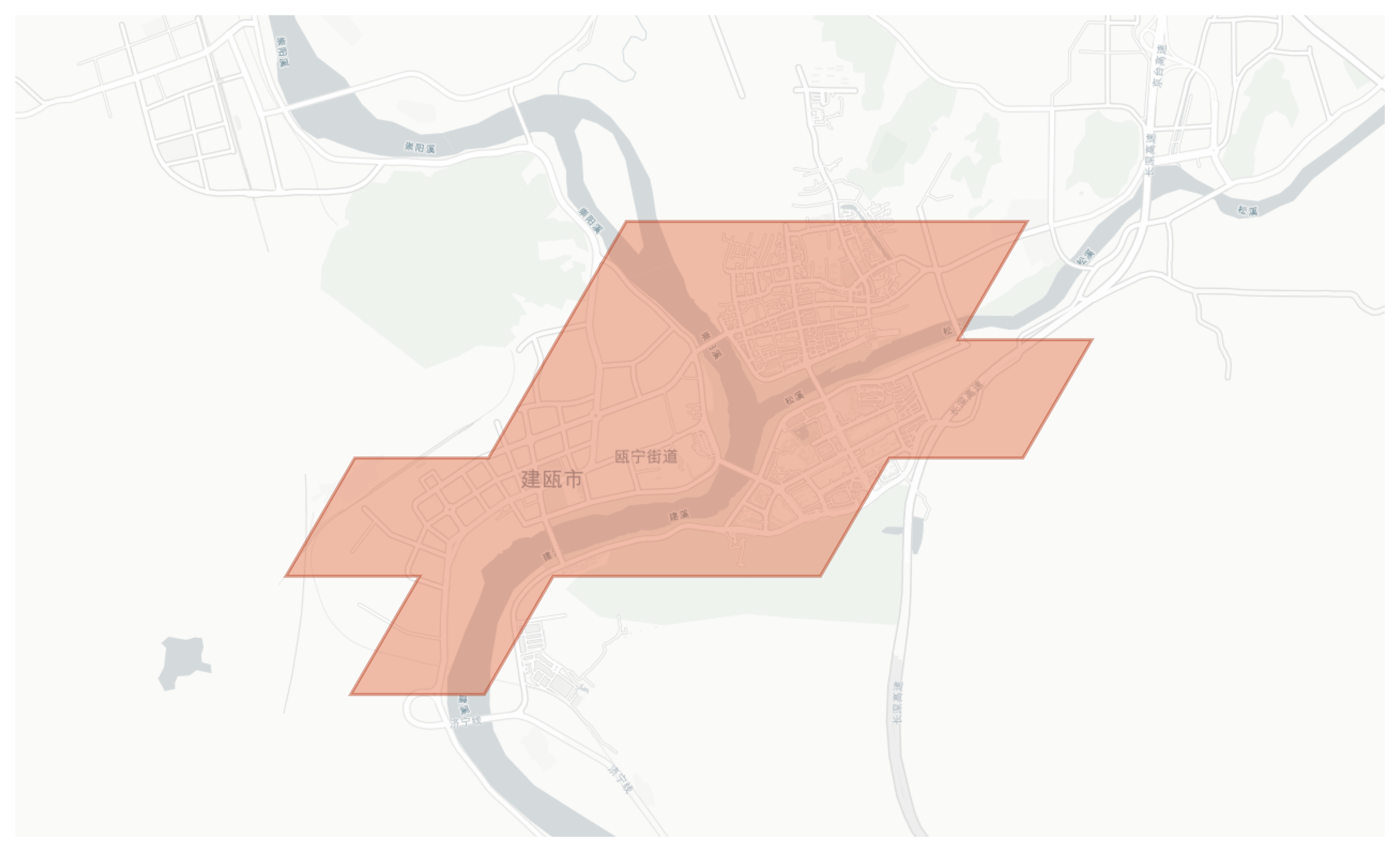 Jian'ou geographic map