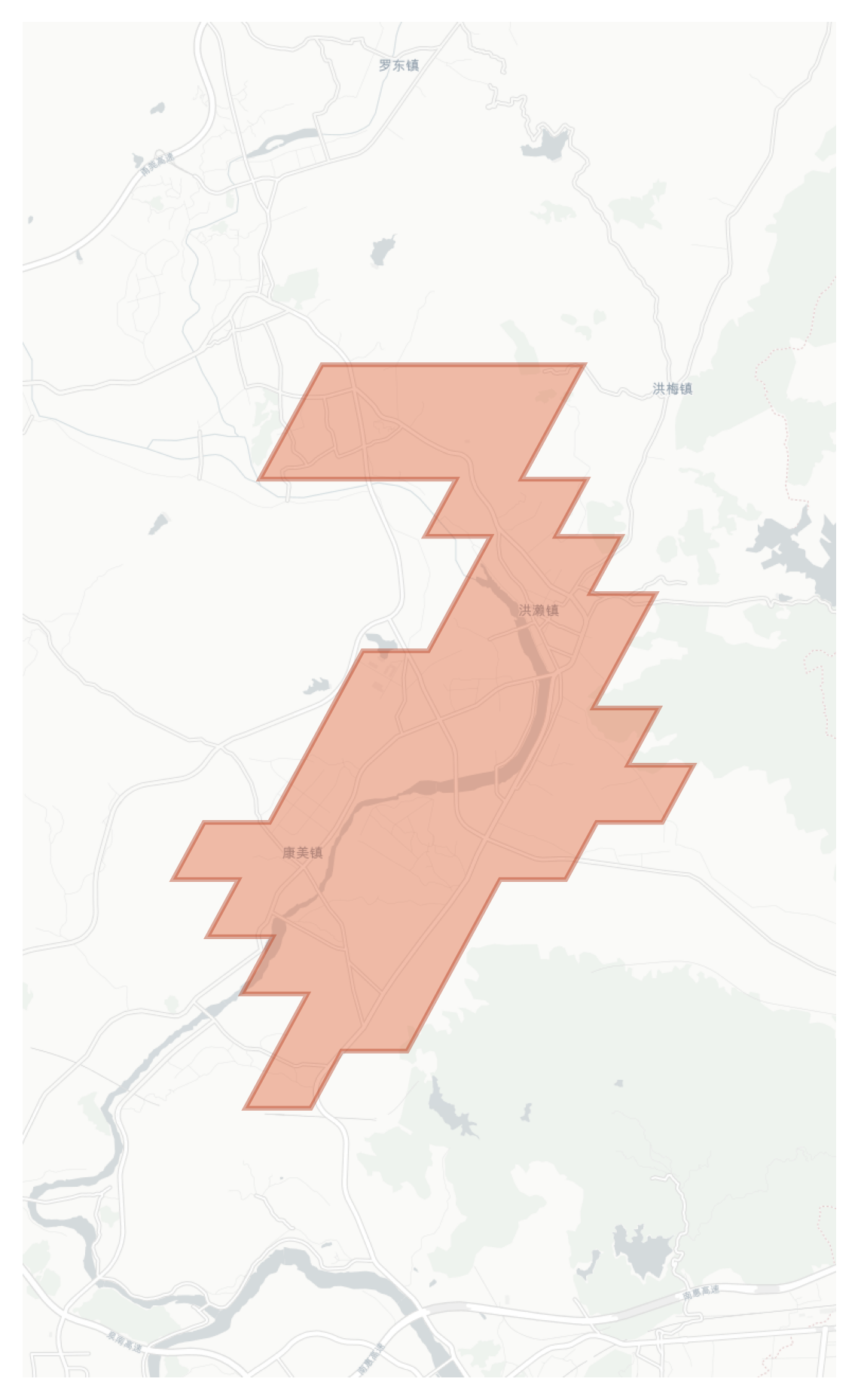 Kangmei geographic map