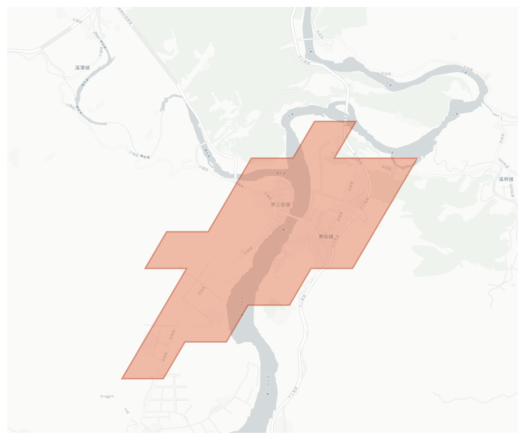 Luojiang geographic map