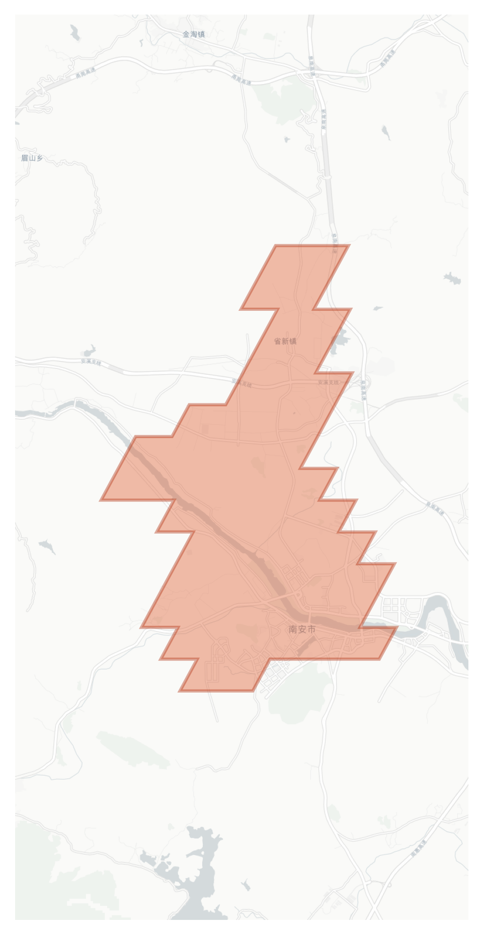 Nan'an geographic map