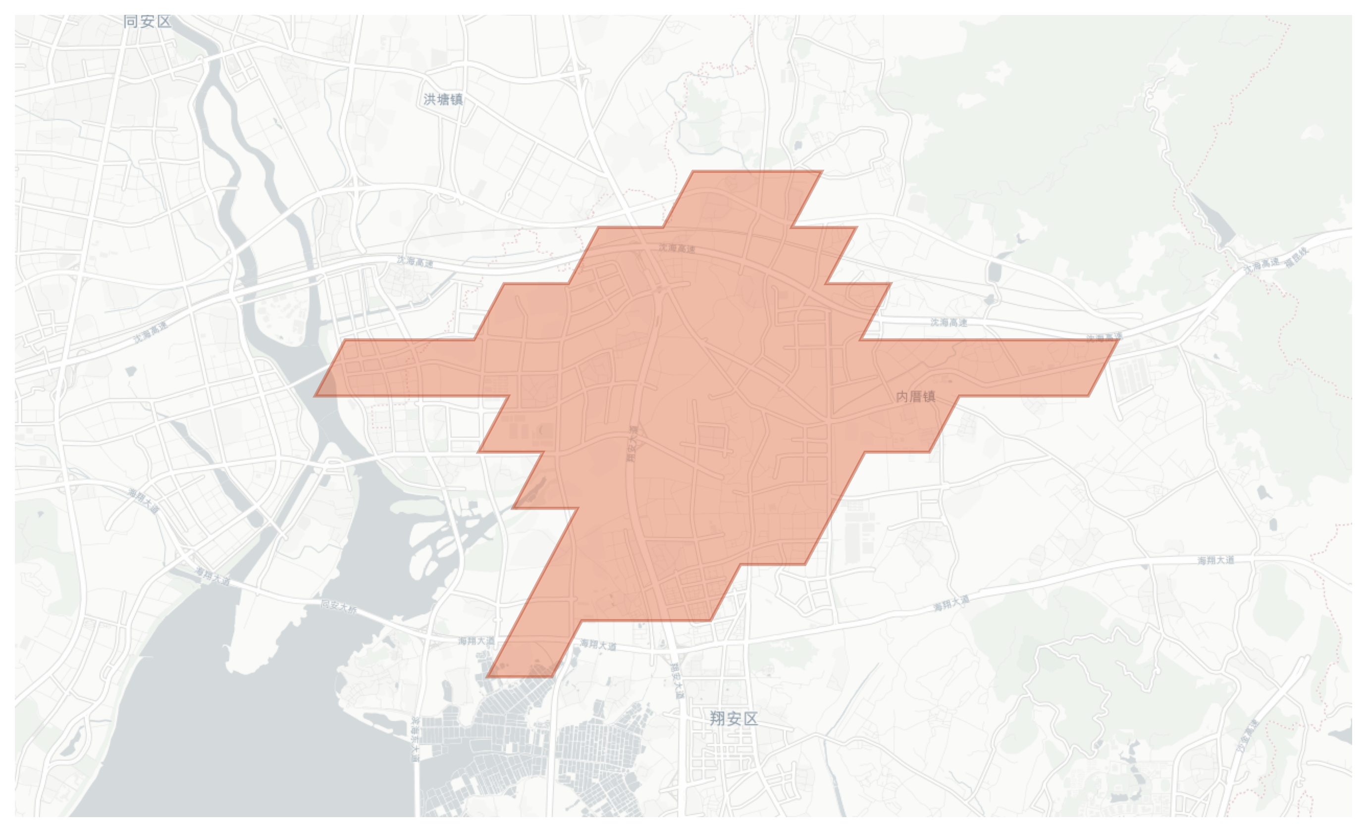 Neicuo geographic map