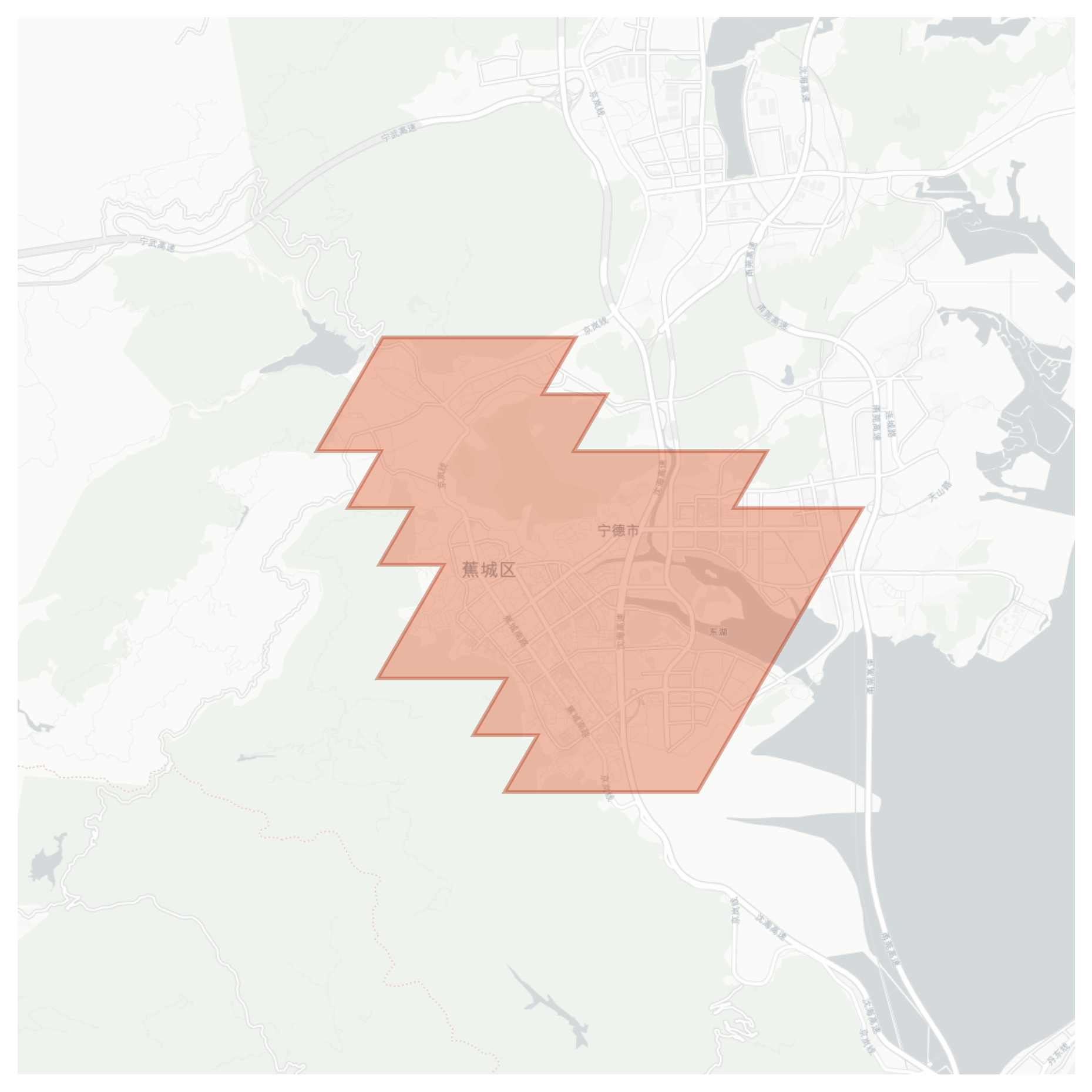 Ningde geographic map