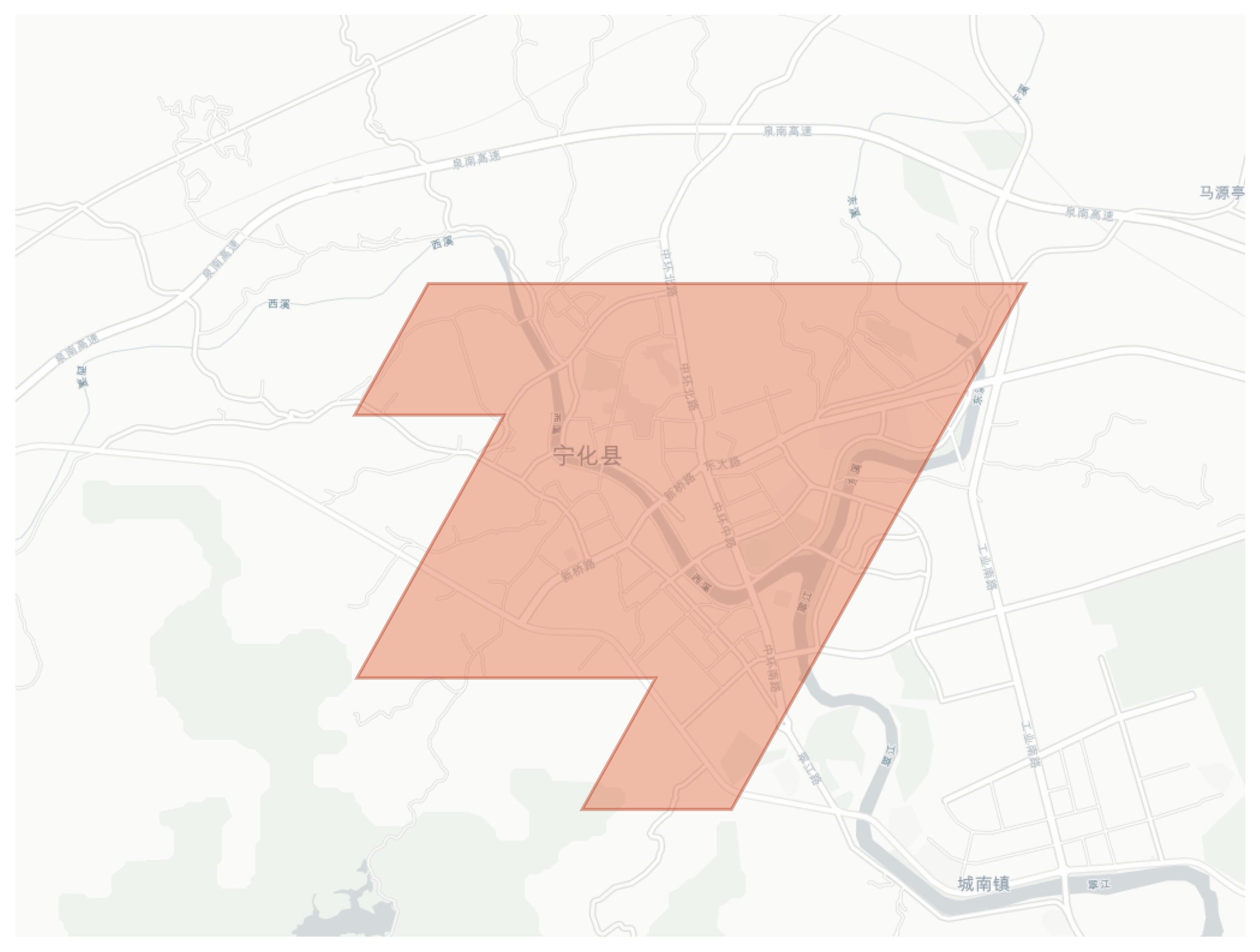 Ninghua geographic map