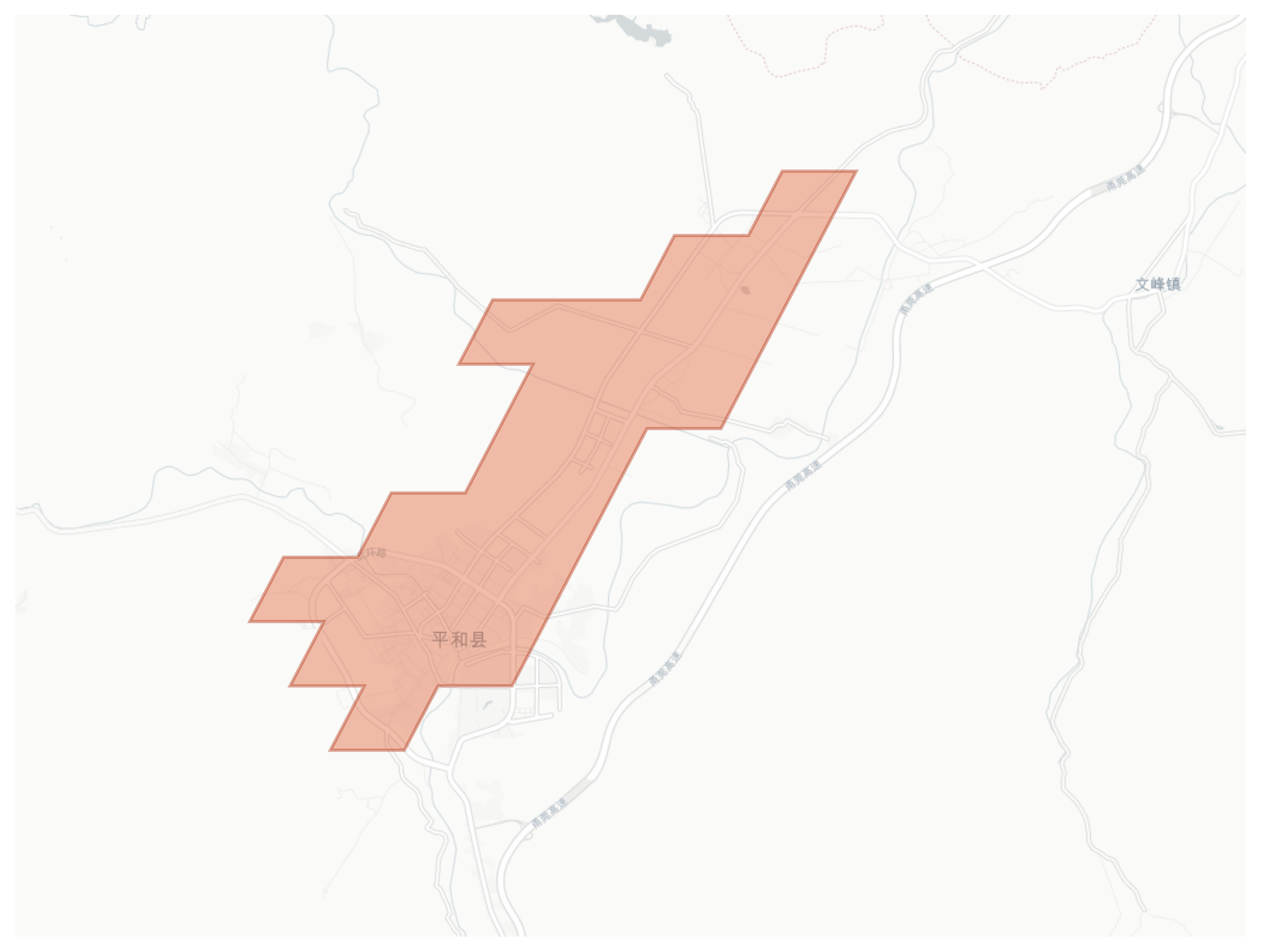Pinghe geographic map