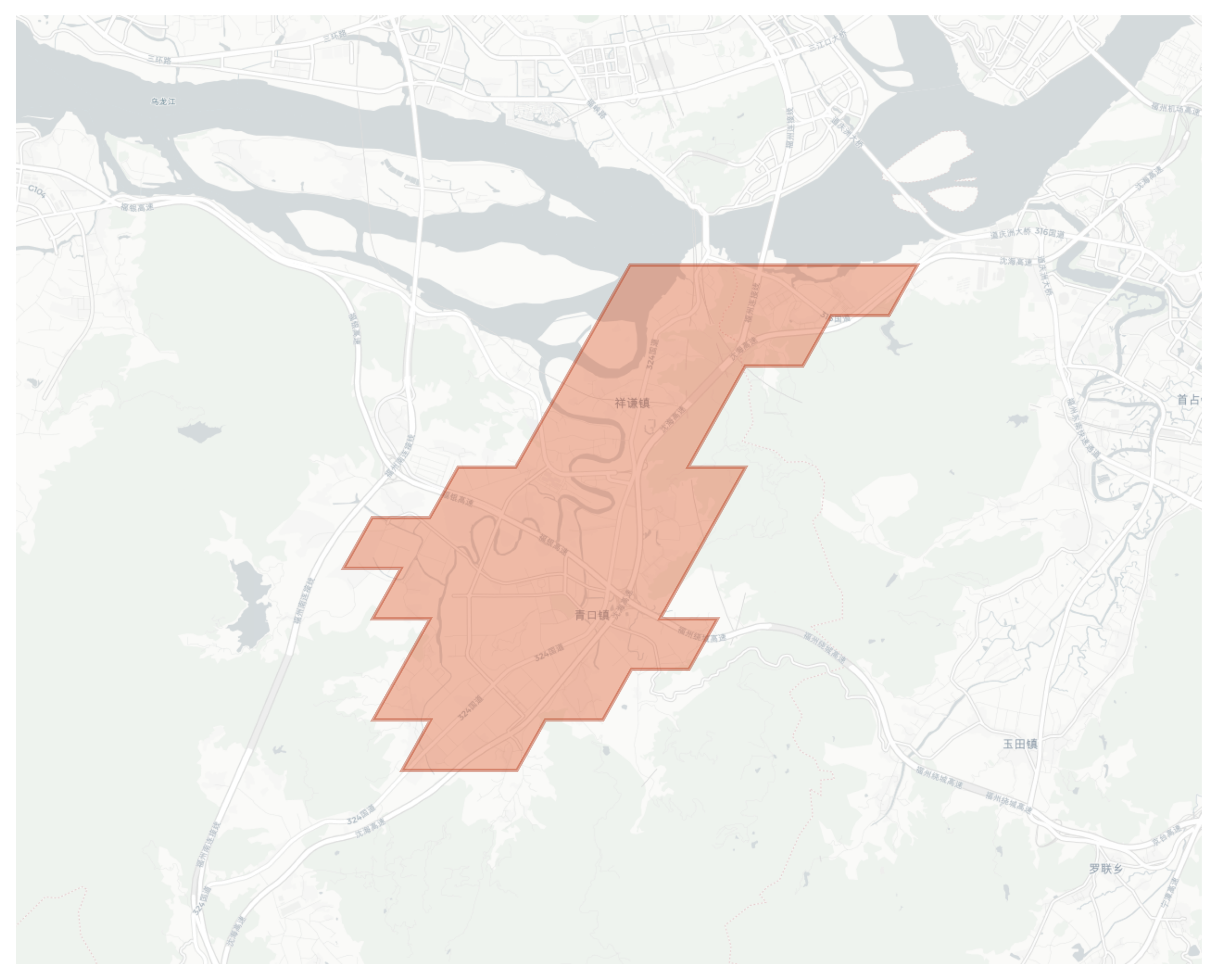 Qingkou geographic map
