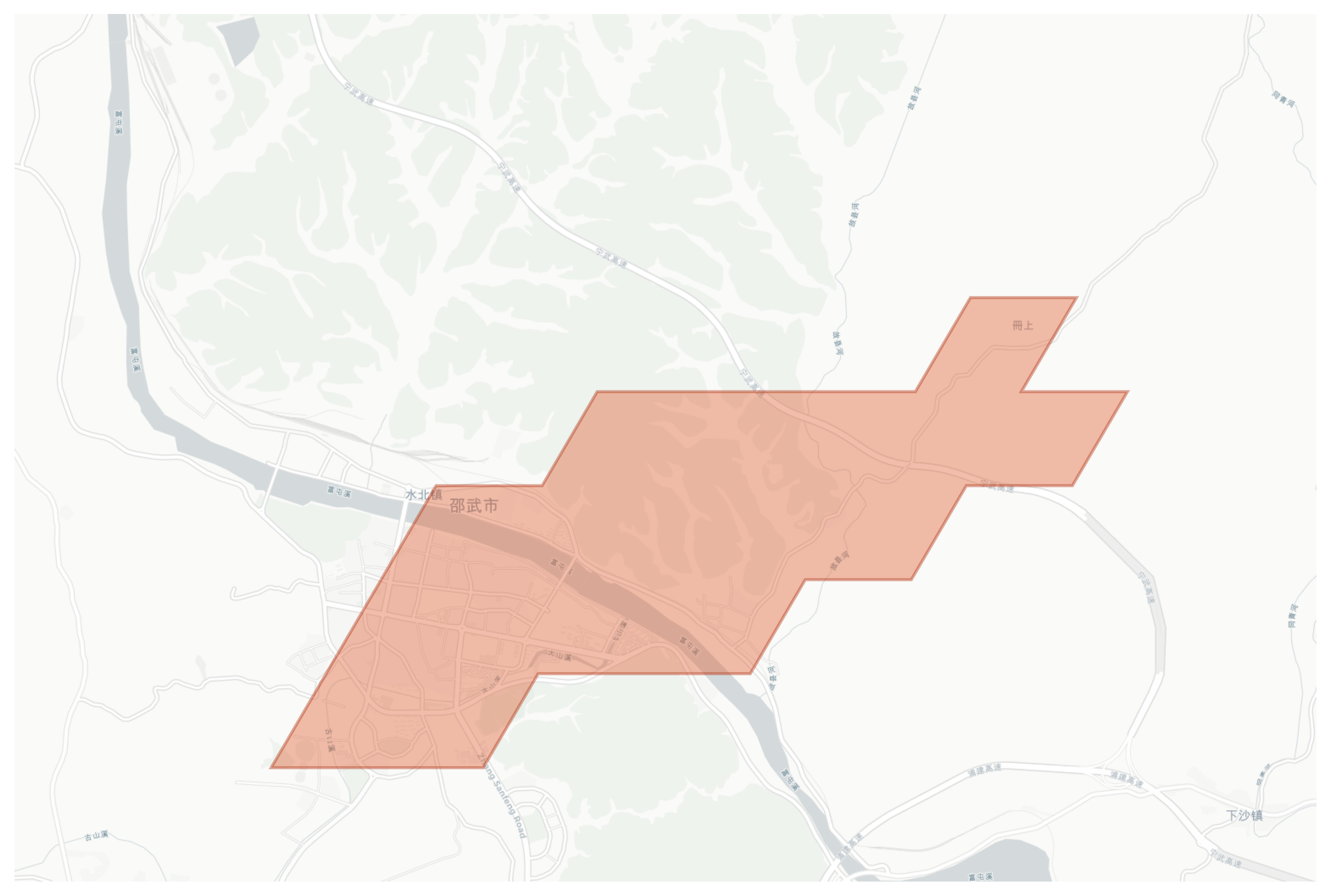 Shaowu geographic map
