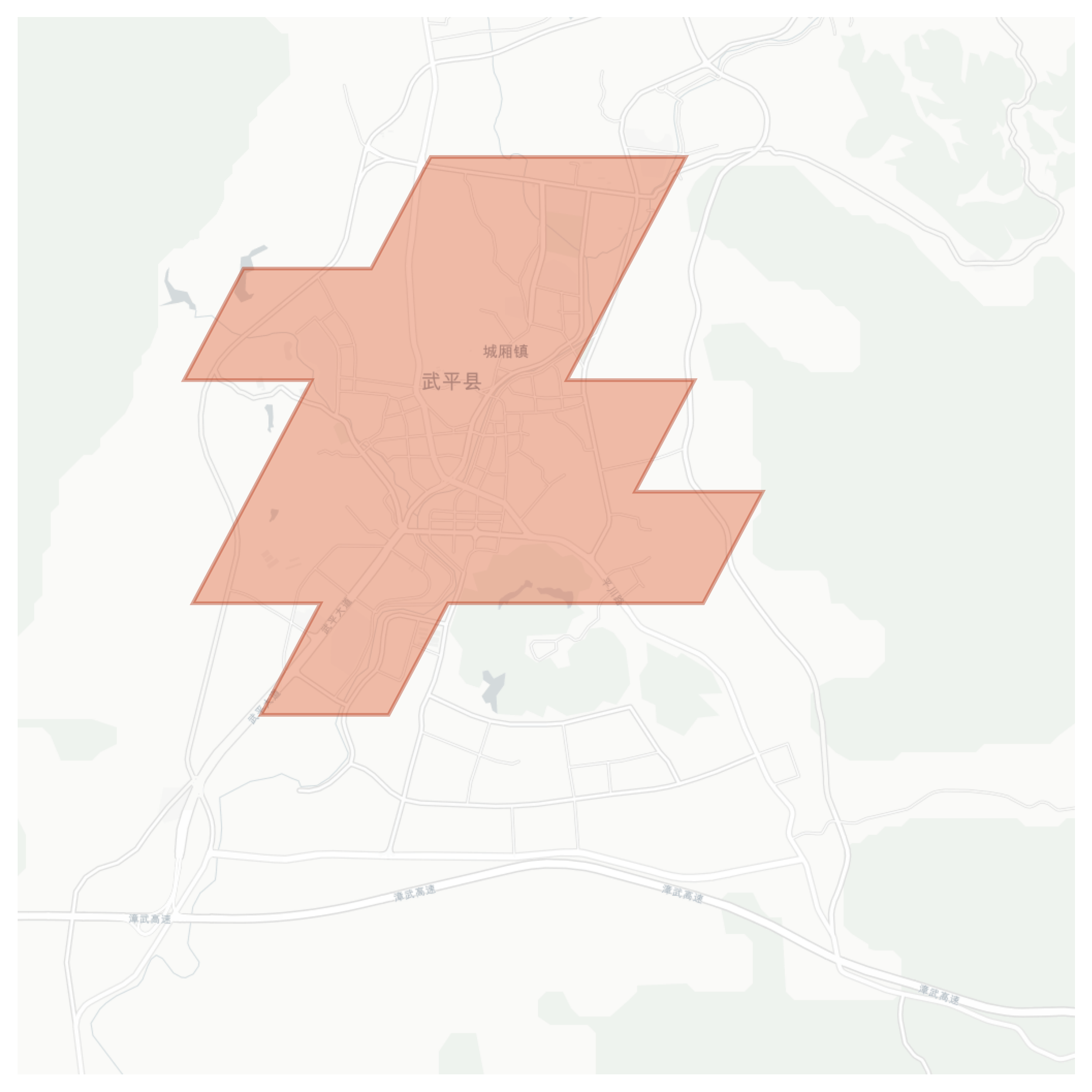Wuping geographic map