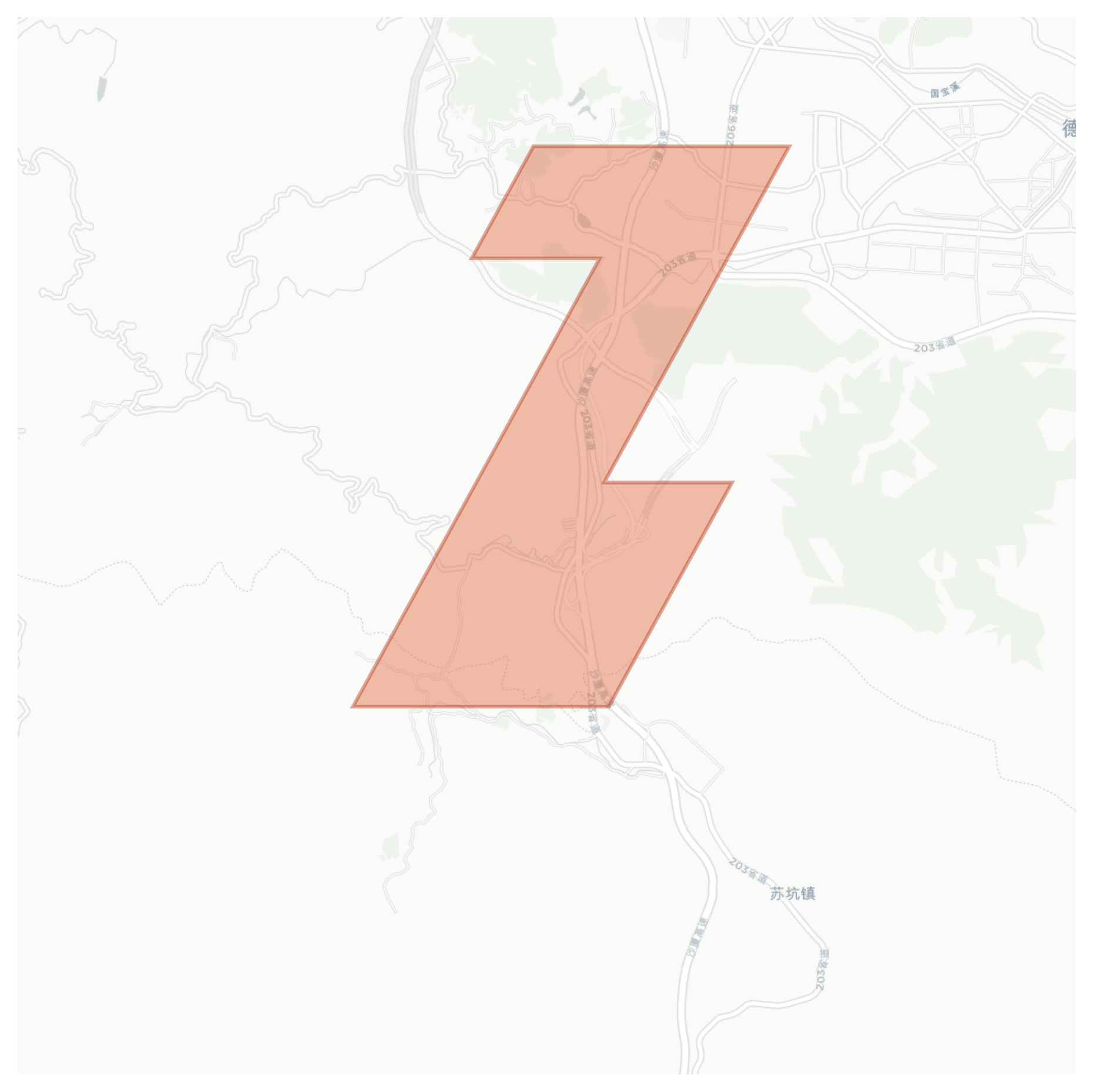 Yangtian geographic map