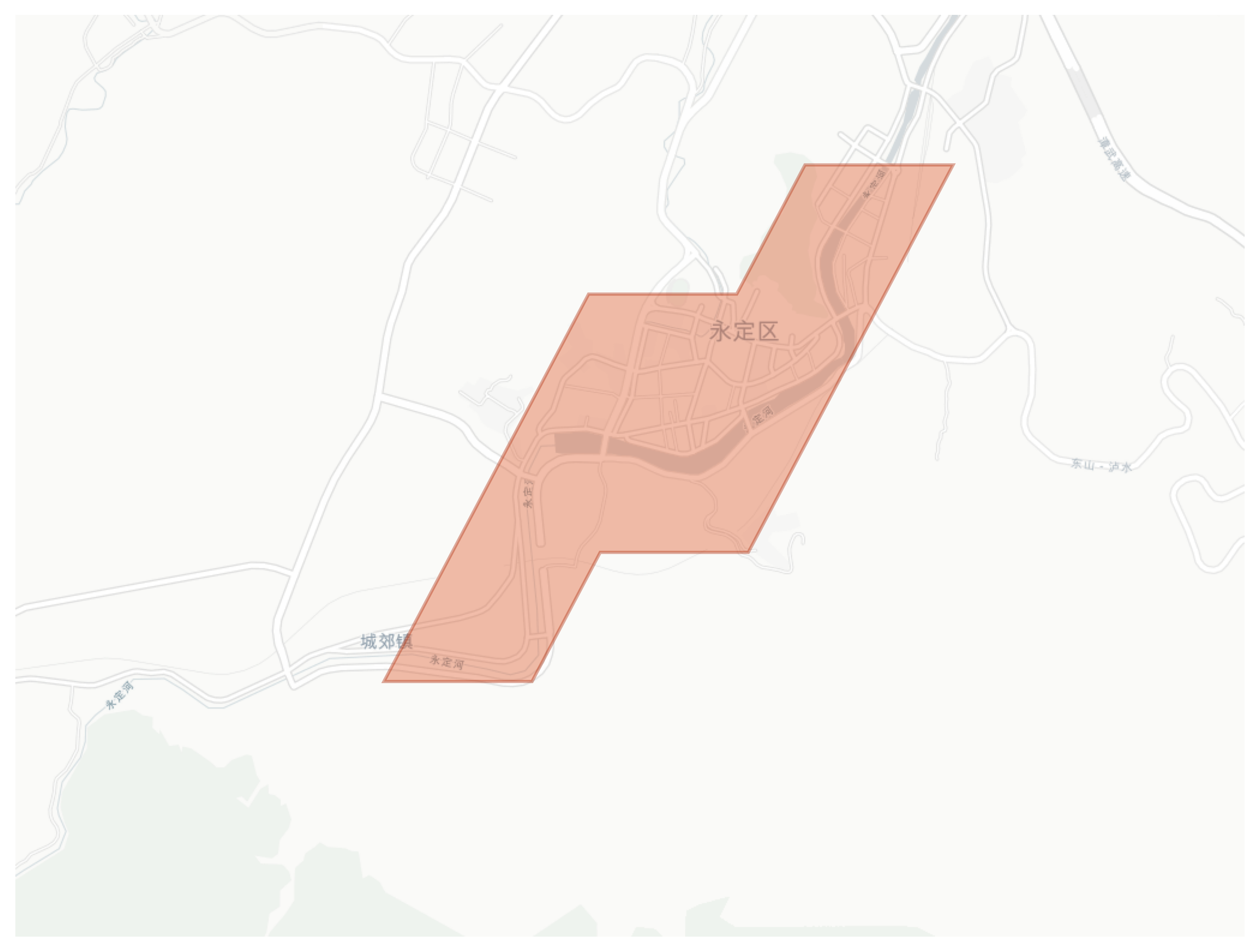 Yongding geographic map