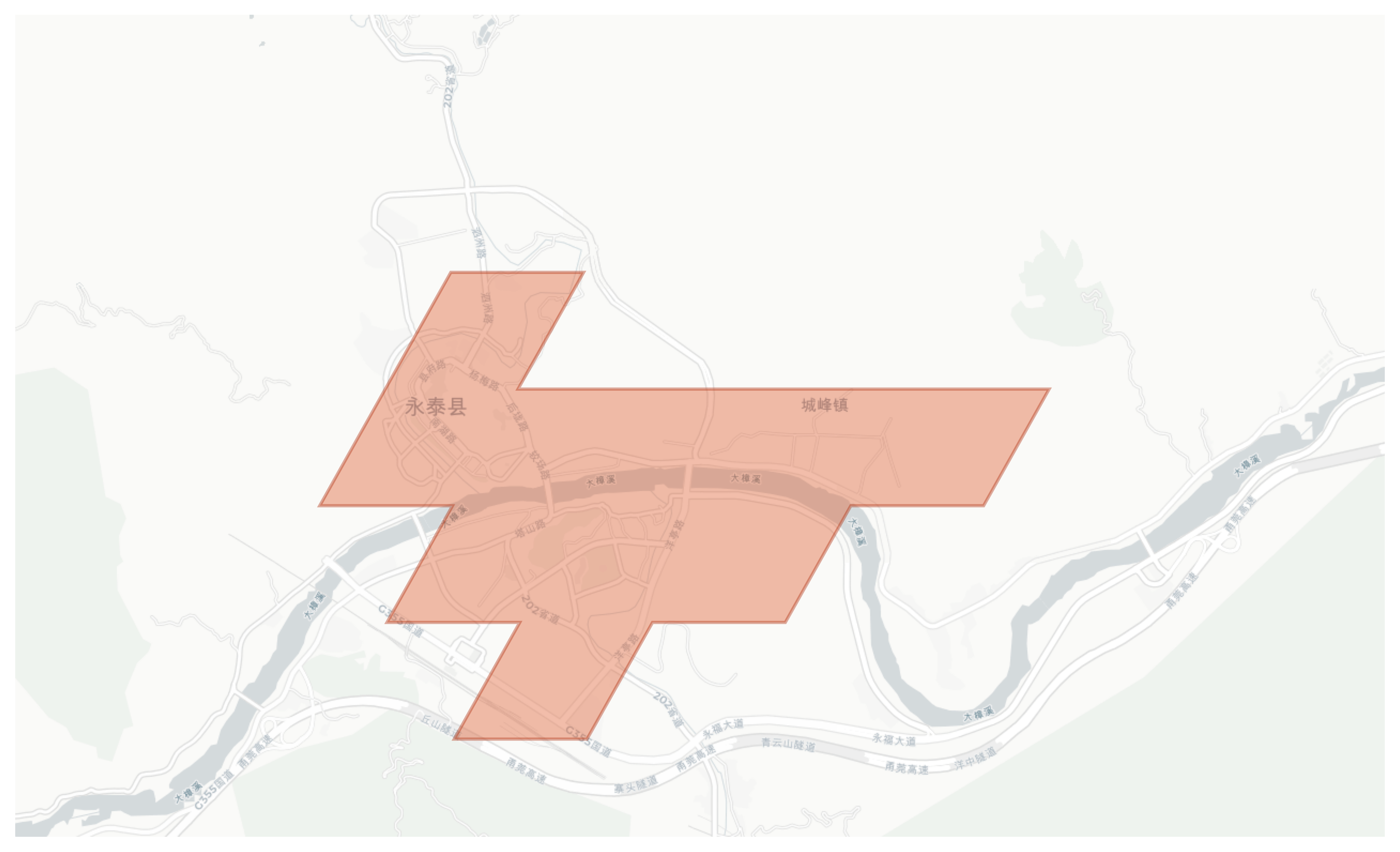 Yongtai County geographic map