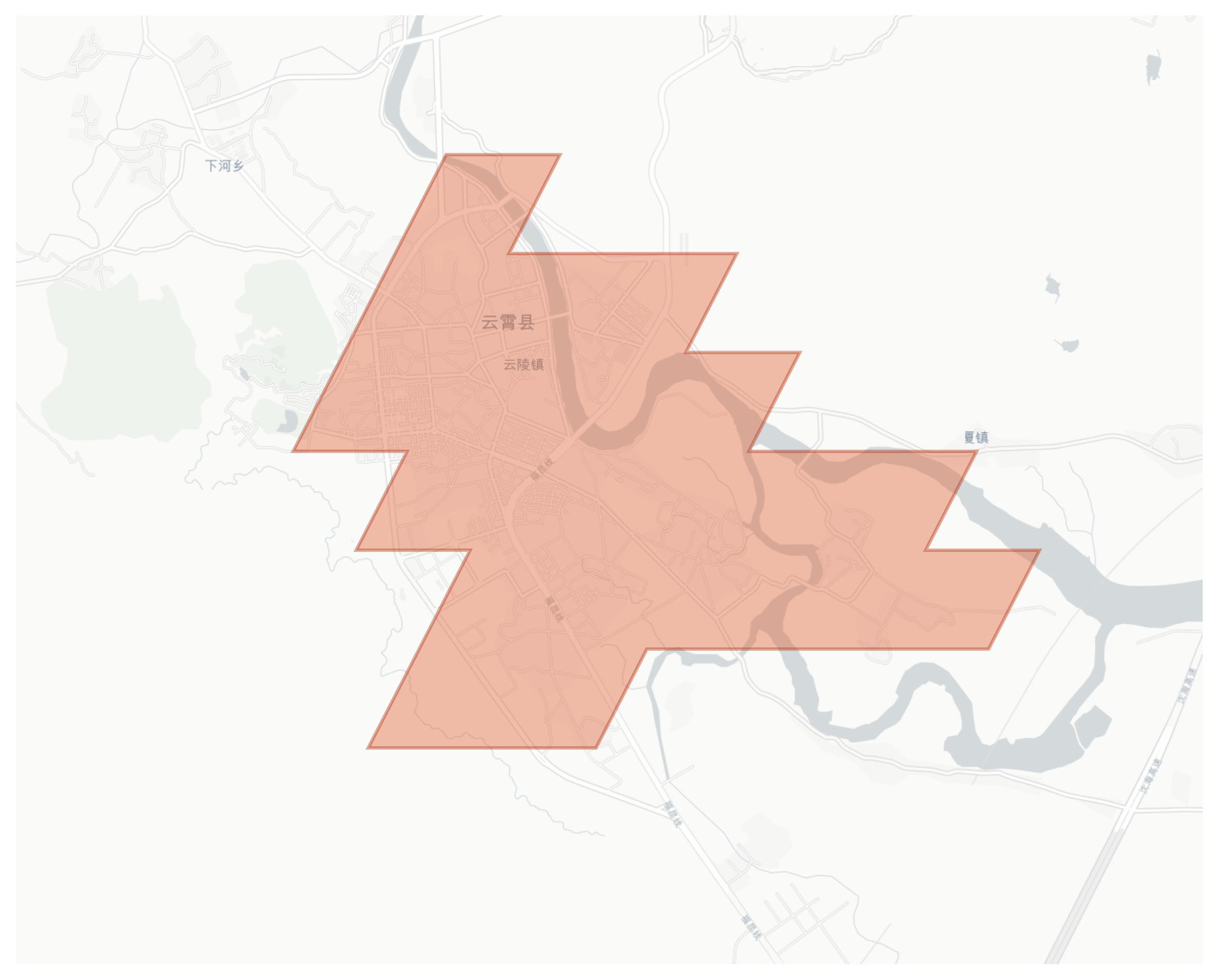 Yunxiao geographic map