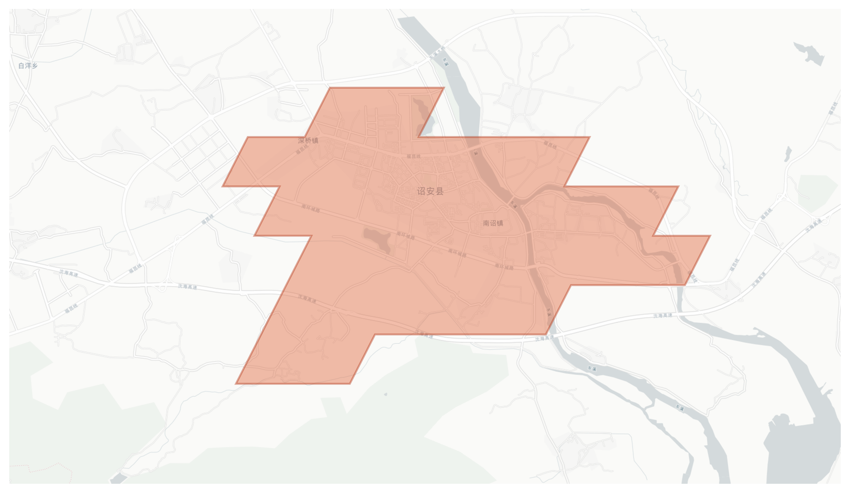 Zhao'an geographic map