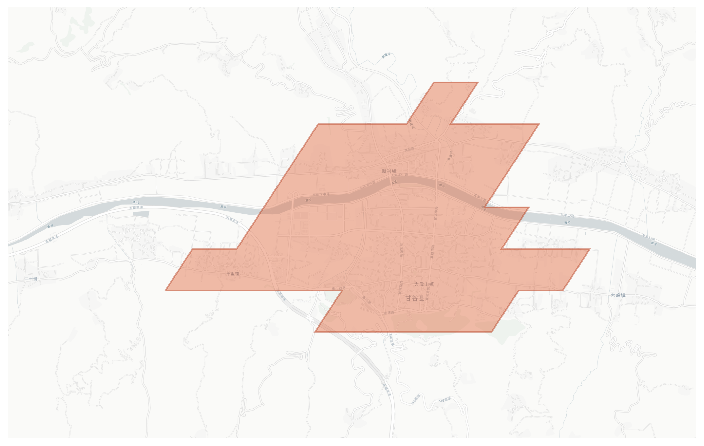 Gangu geographic map