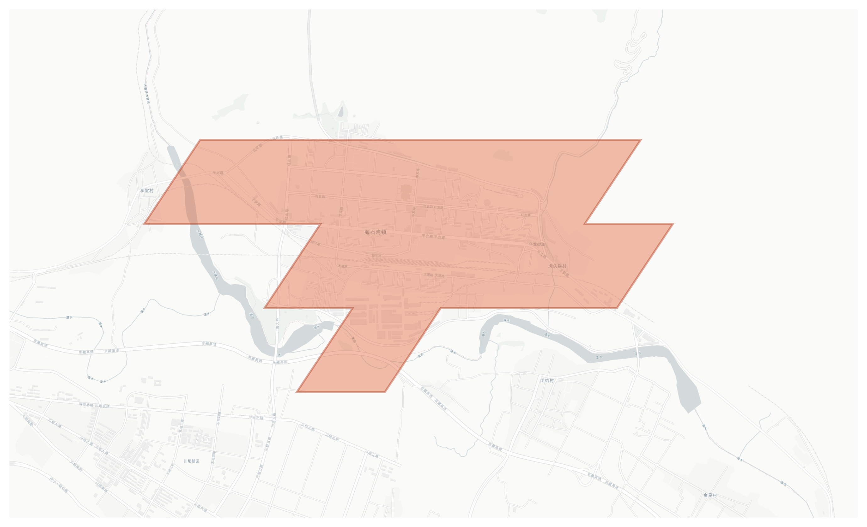 Honggu geographic map