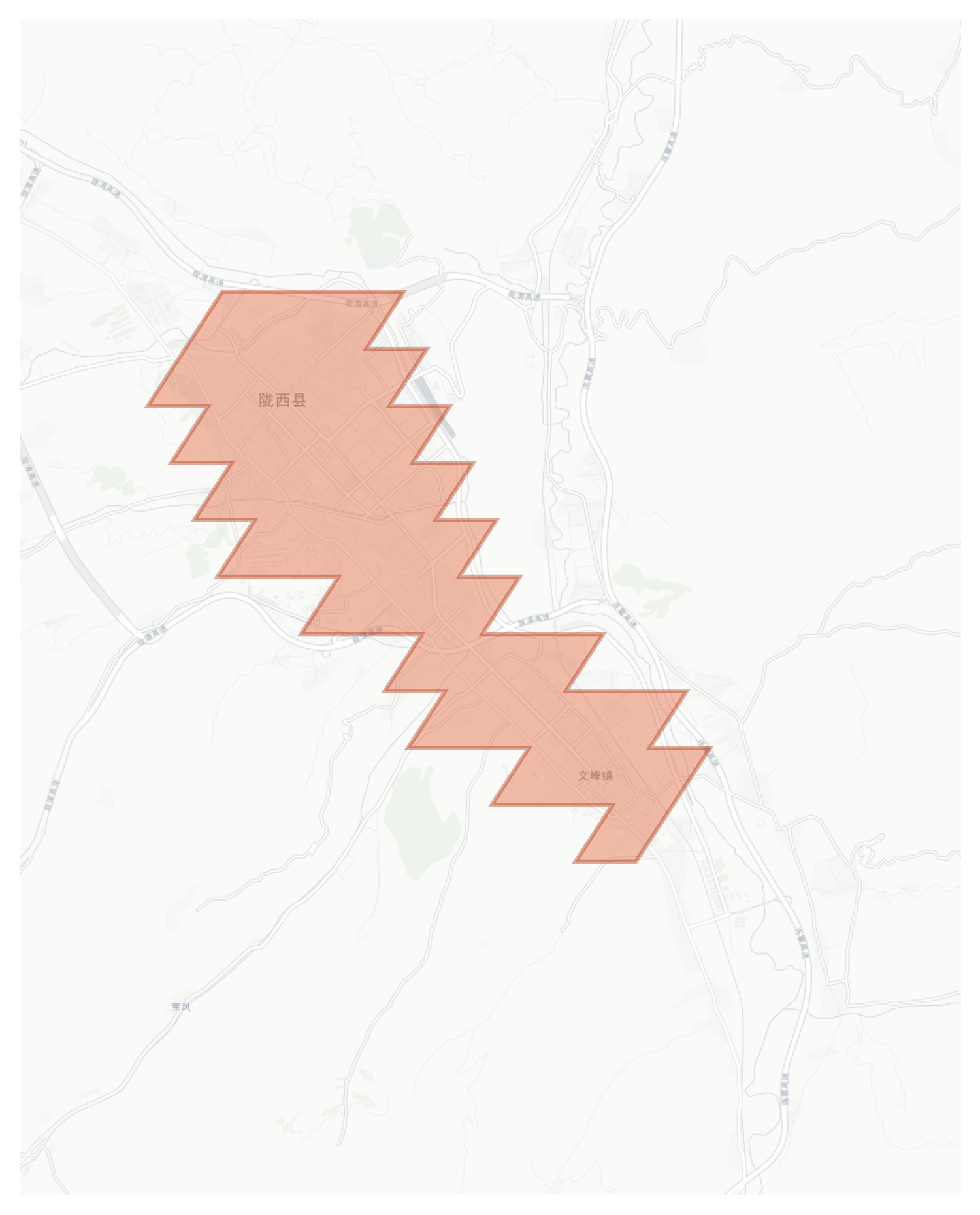 Longxi geographic map