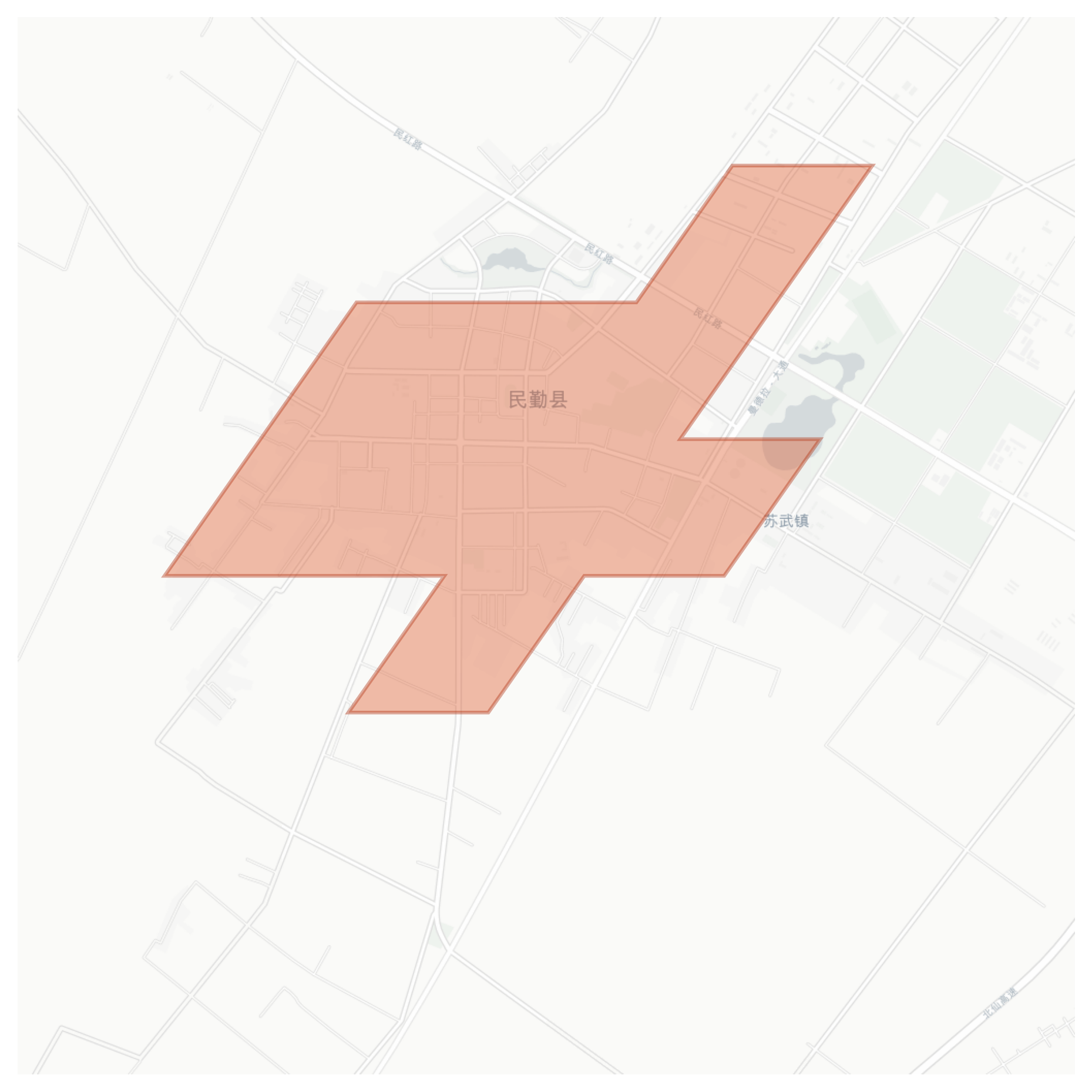 Minqin geographic map