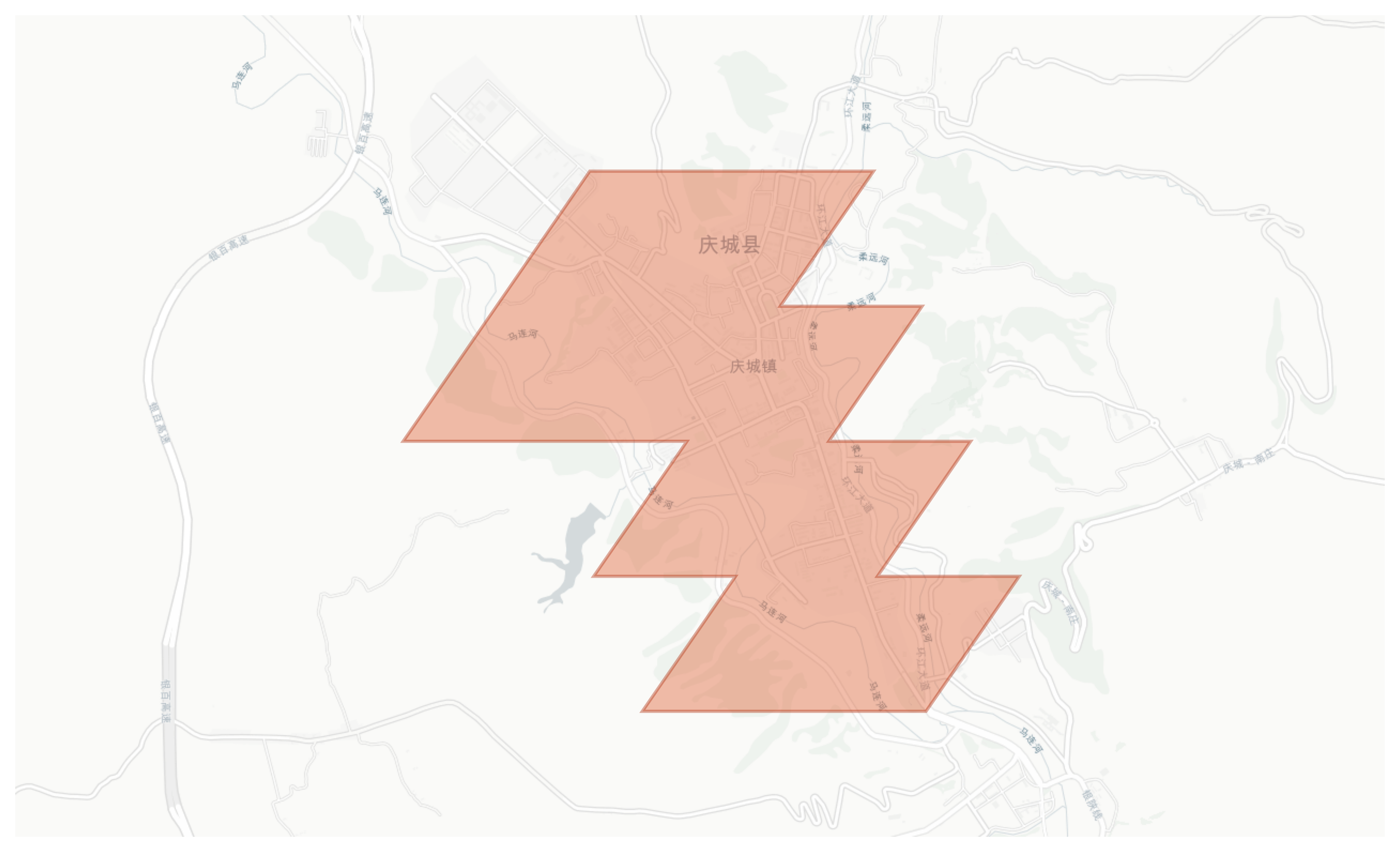 Qingcheng geographic map