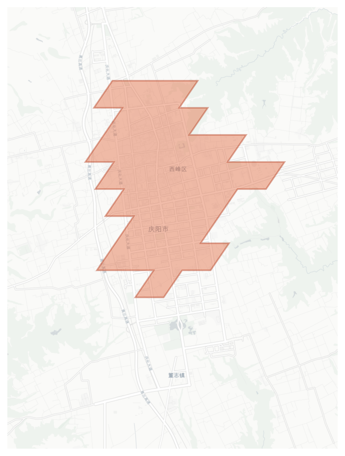 Qingyang geographic map